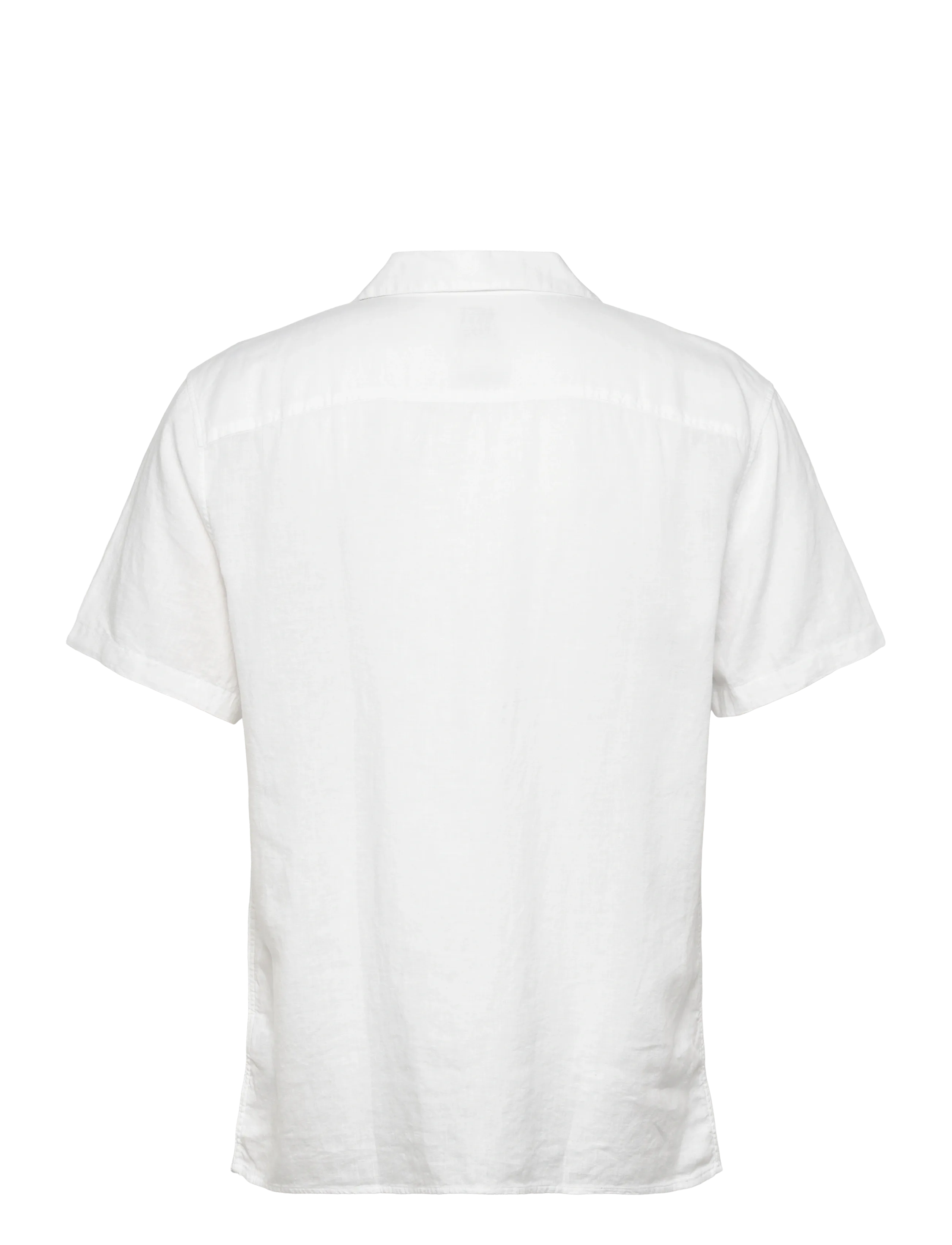Calvin Klein - SS CAMP COLLAR SOLID LINEN CLASS - lühikeste varrukatega särgid - brilliant white - 2