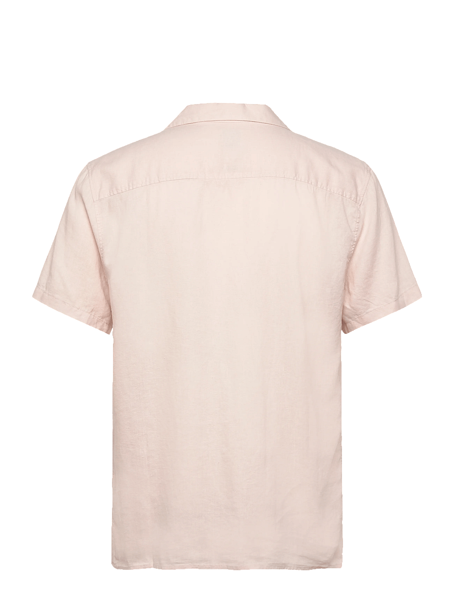 Calvin Klein - SS CAMP COLLAR SOLID LINEN CLASS - kortærmede skjorter - prairie peach - 2