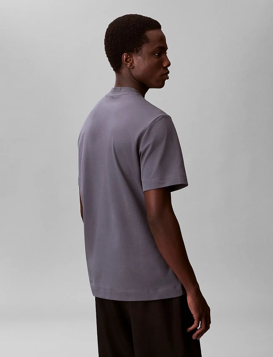 Calvin Klein - SS COOLING PIQUE CREWNK TEE - kurzärmelige t-shirts - turbulence - 2