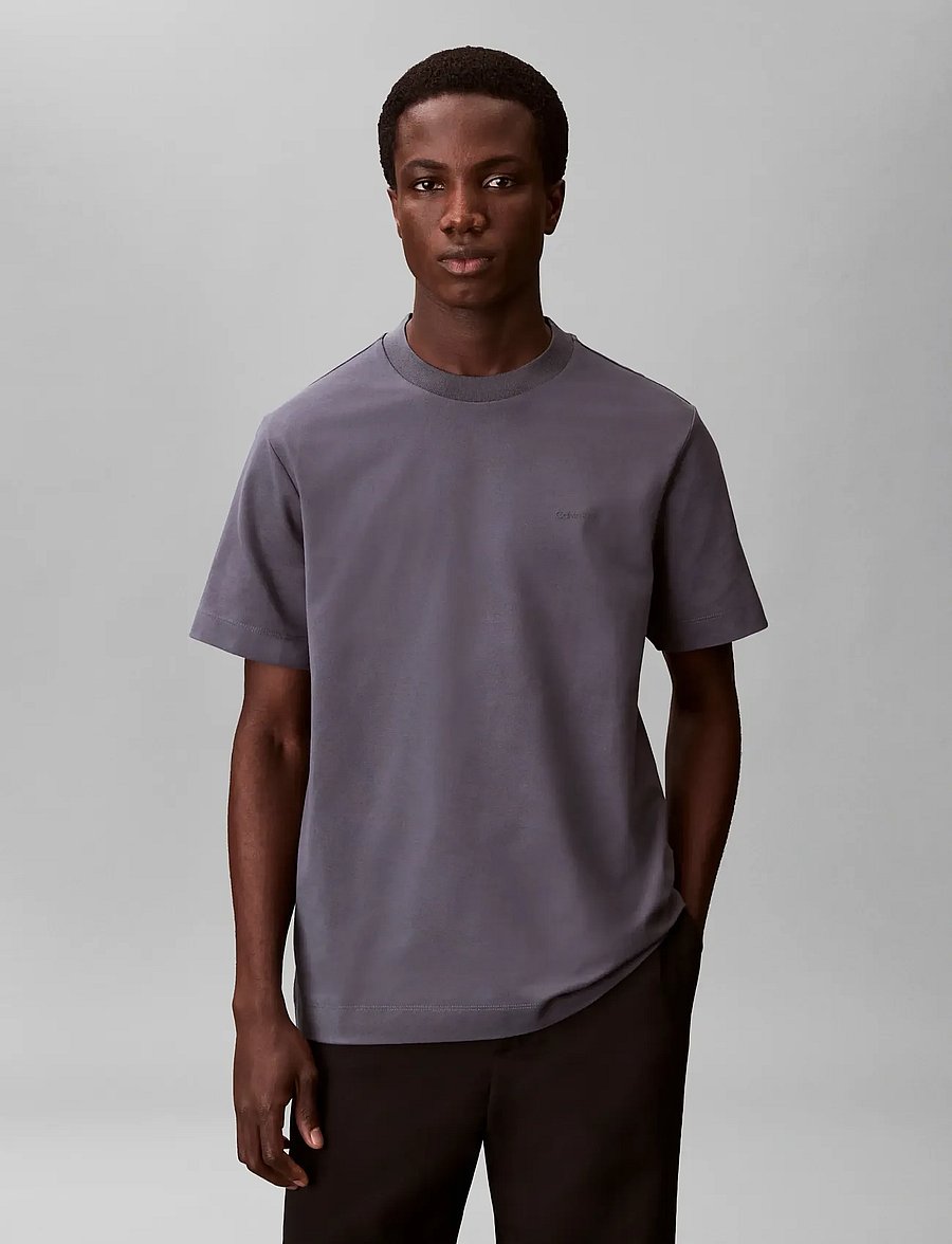 Calvin Klein - SS COOLING PIQUE CREWNK TEE - kurzärmelige t-shirts - turbulence - 3