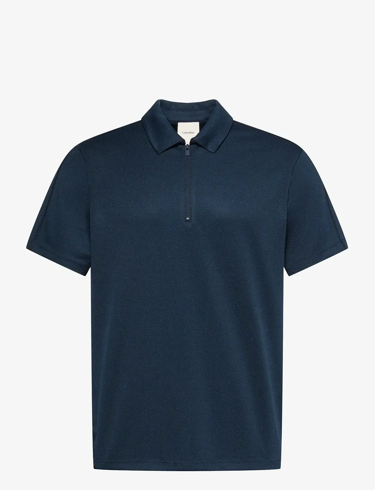 Calvin Klein - SS SLIM STRETCH MESH PIQUE POLO - kortærmede poloer - dark sapphire - 1