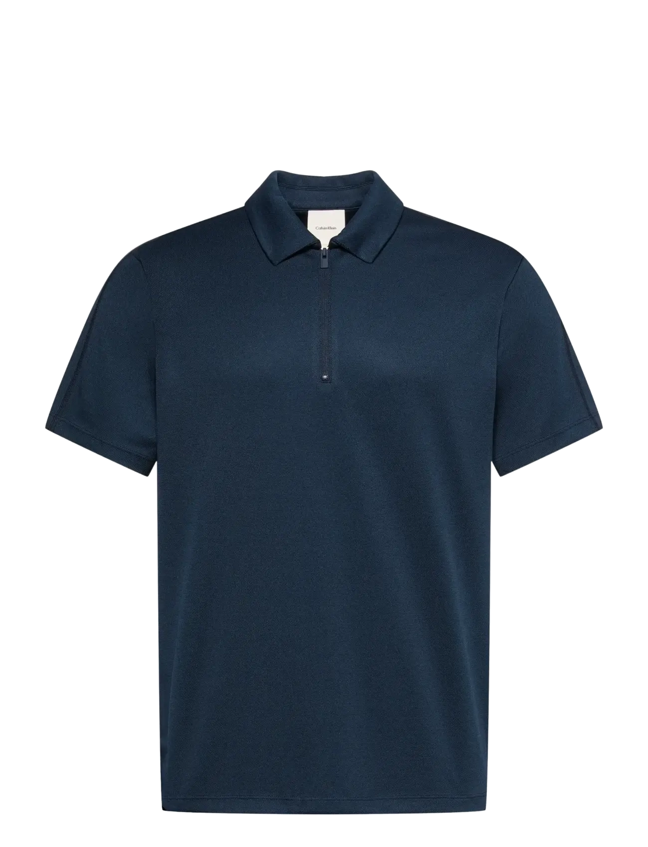 Calvin Klein SS SLIM STRETCH MESH PIQUE POLO - Nyheter - DARK SAPPHIRE / navy
