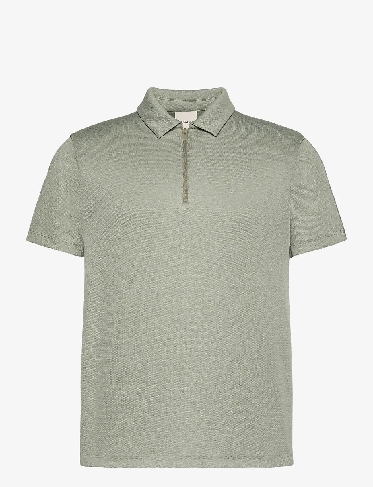 Calvin Klein - SS SLIM STRETCH MESH PIQUE POLO - kortærmede poloer - shadow - 1
