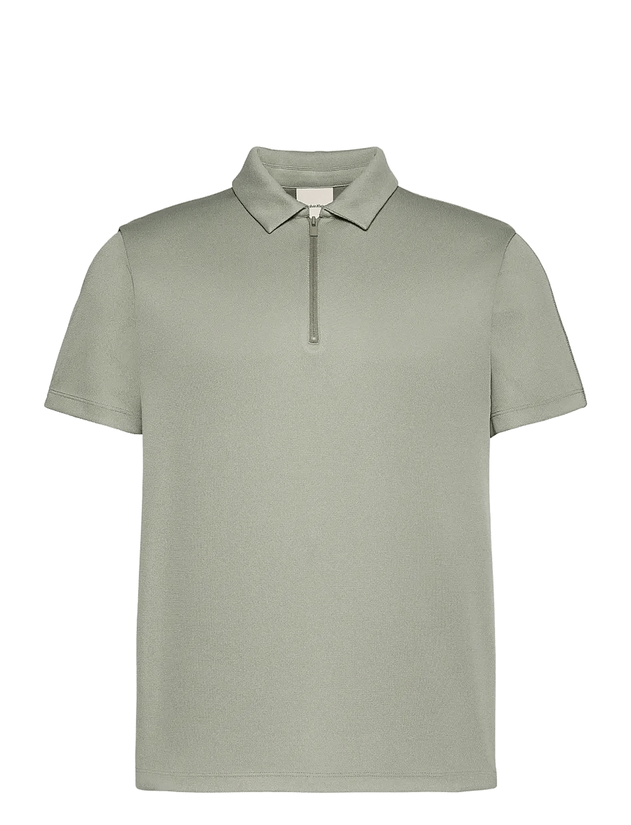 Calvin Klein - SS SLIM STRETCH MESH PIQUE POLO - kurzärmelig - shadow - 1