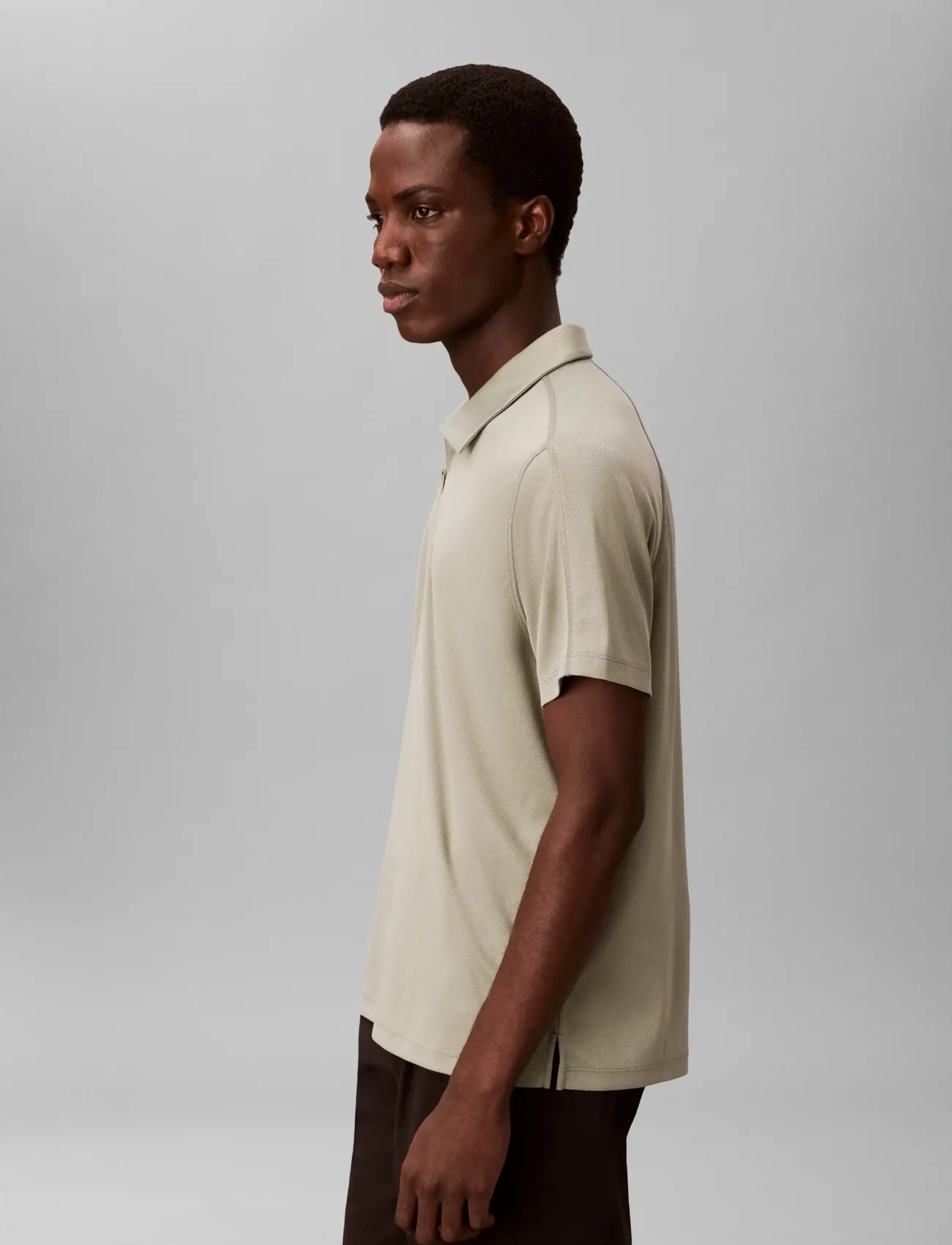 Calvin Klein - SS SLIM STRETCH MESH PIQUE POLO - kurzärmelig - shadow - 5