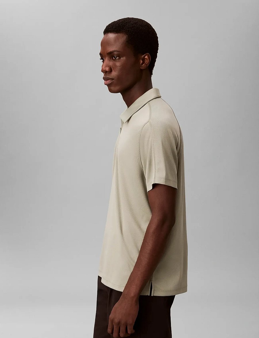 Calvin Klein - SS SLIM STRETCH MESH PIQUE POLO - kurzärmelig - shadow - 5