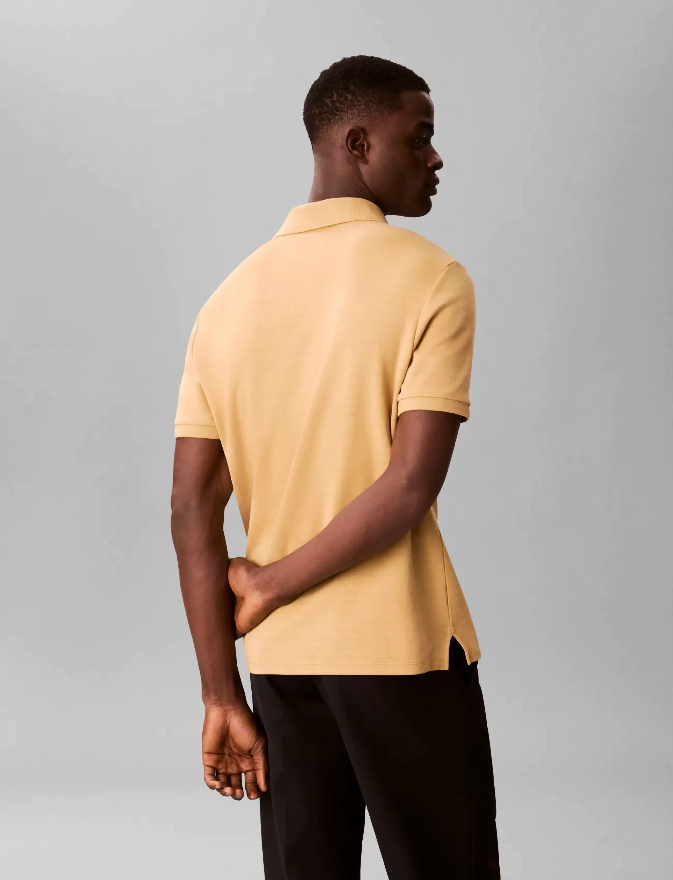 Calvin Klein - SS TONAL STRIPE POLO - short-sleeved polos - antelope - 2