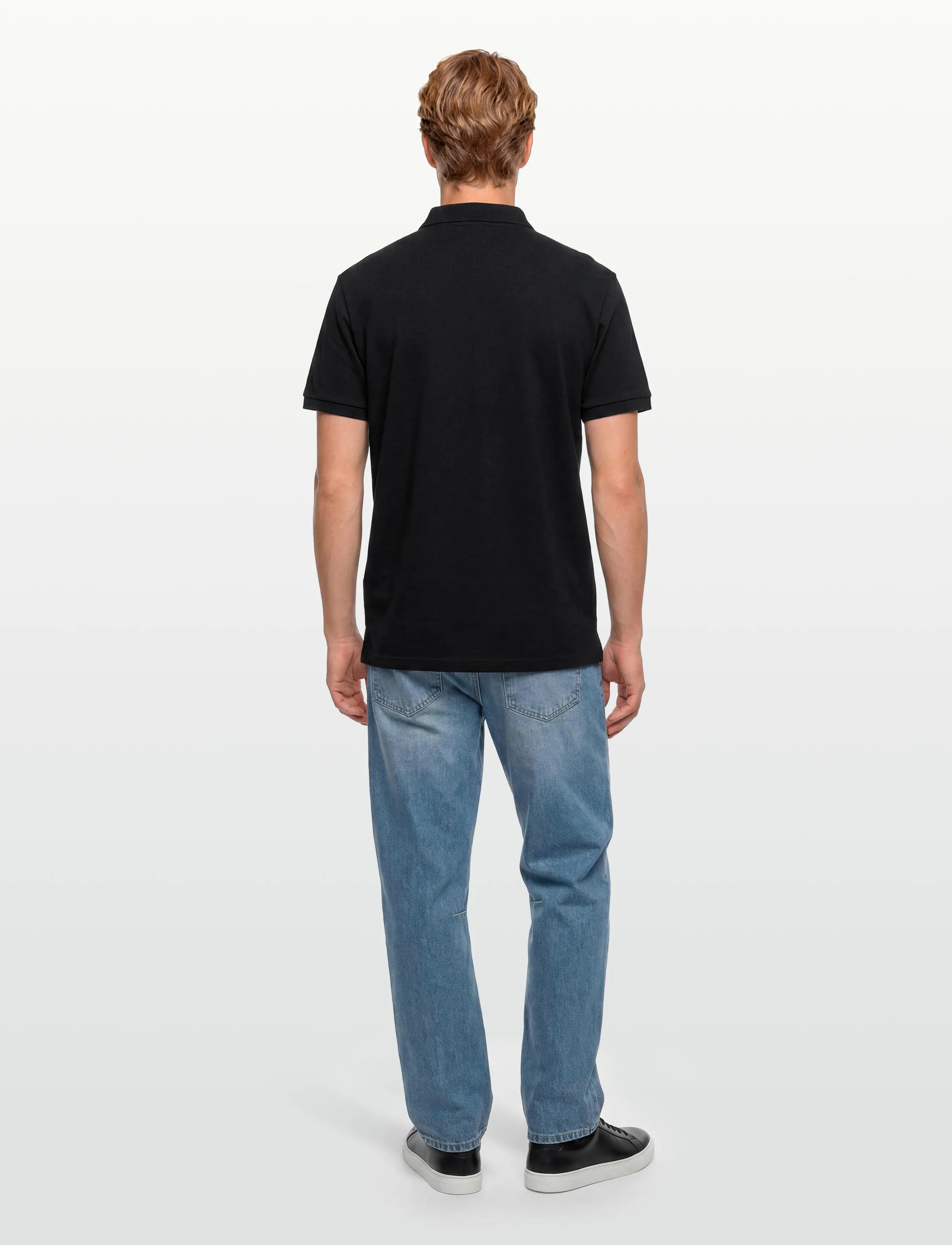 Calvin Klein - SS TONAL STRIPE POLO - kortærmede poloer - black - 4