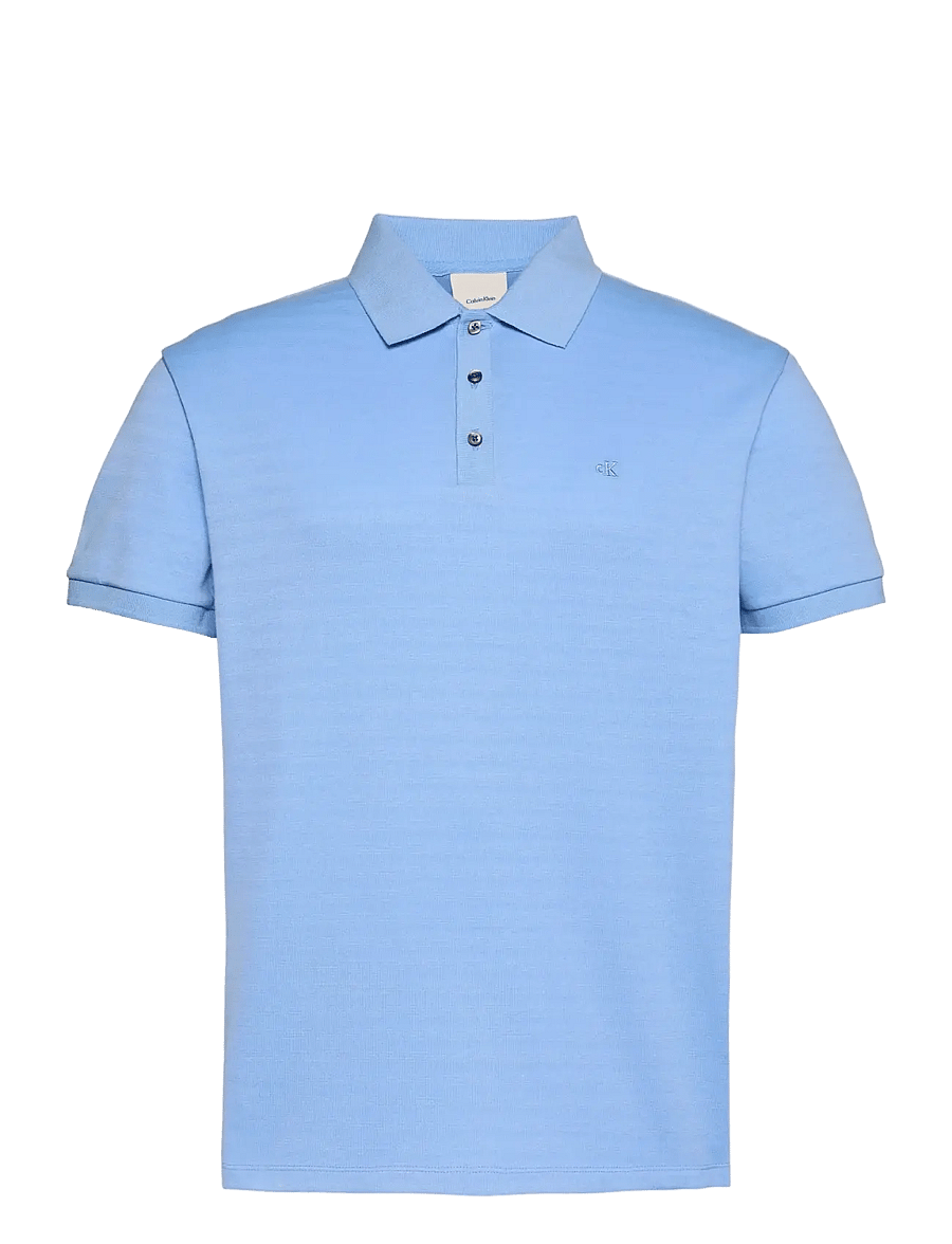 Calvin Klein - SS TONAL STRIPE POLO - kurzärmelig - blue descent - 1