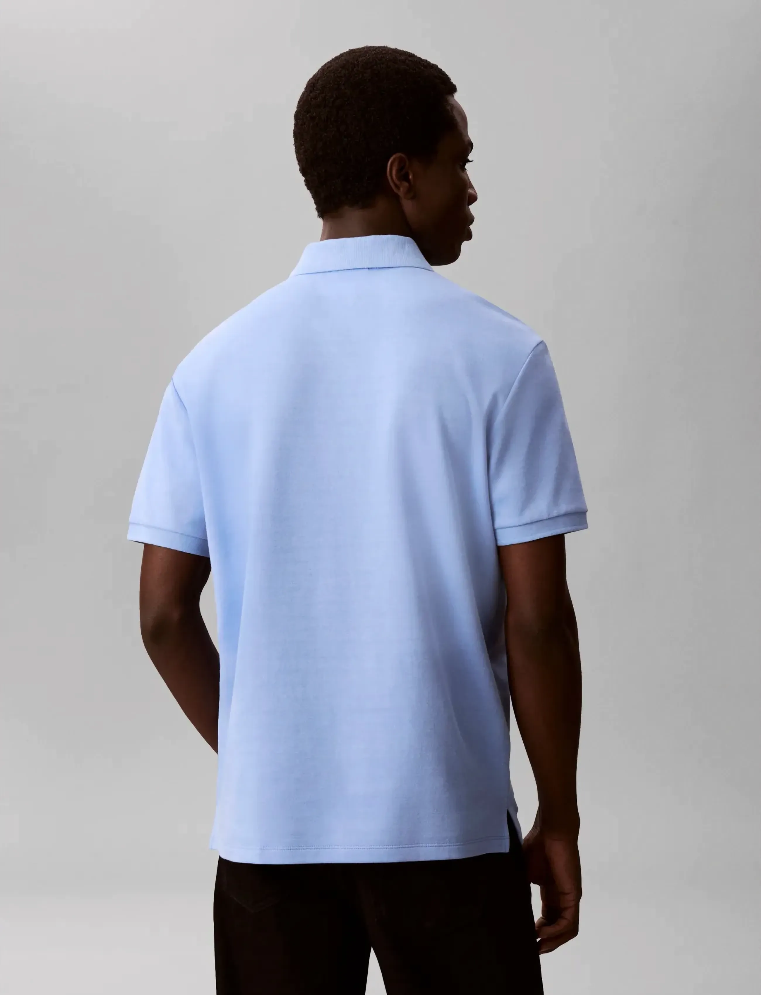 Calvin Klein - SS TONAL STRIPE POLO - short-sleeved polos - blue descent - 2
