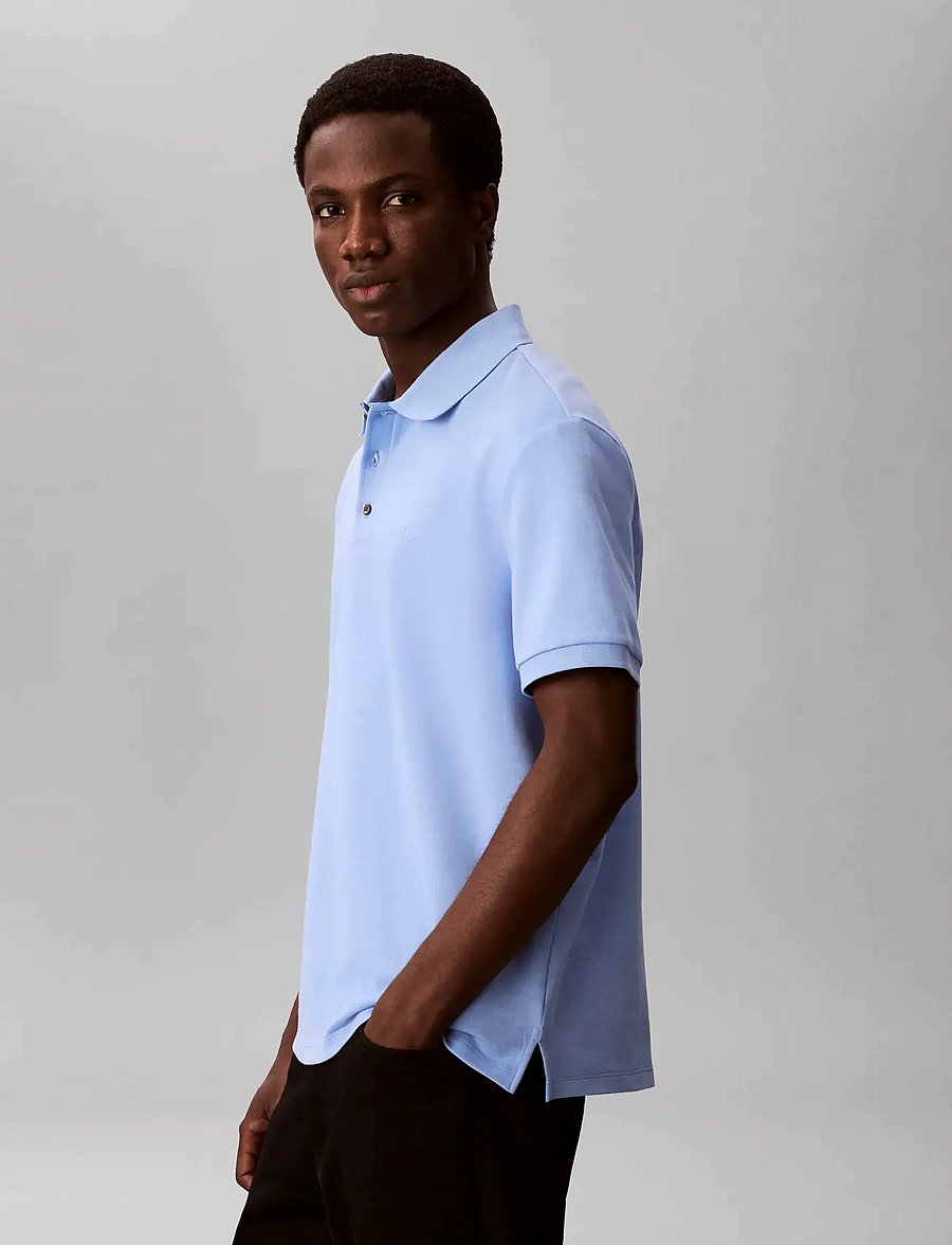 Calvin Klein - SS TONAL STRIPE POLO - kurzärmelig - blue descent - 4
