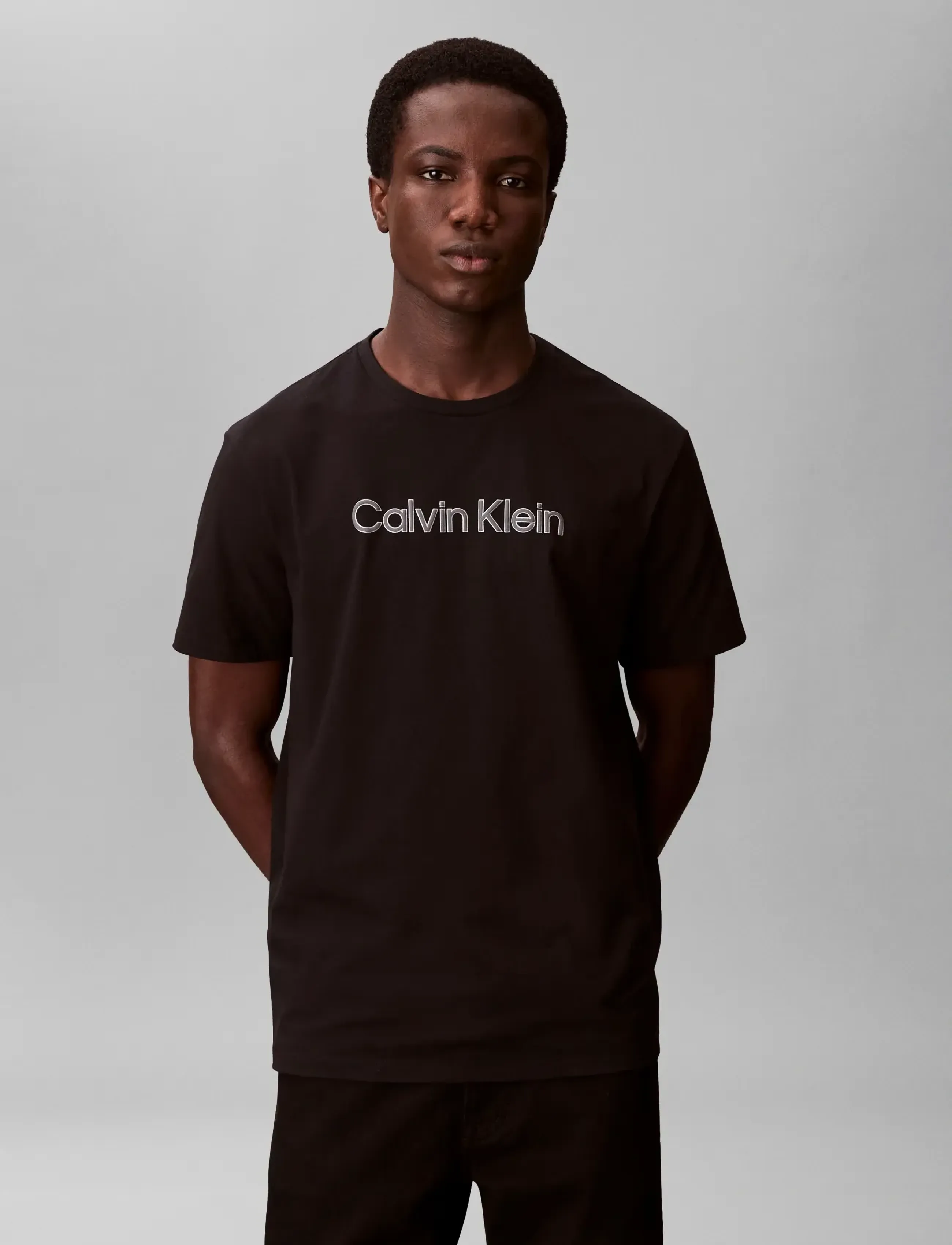Calvin Klein - SS TONAL STRIPE POLO - short-sleeved polos - nearly navy - 1