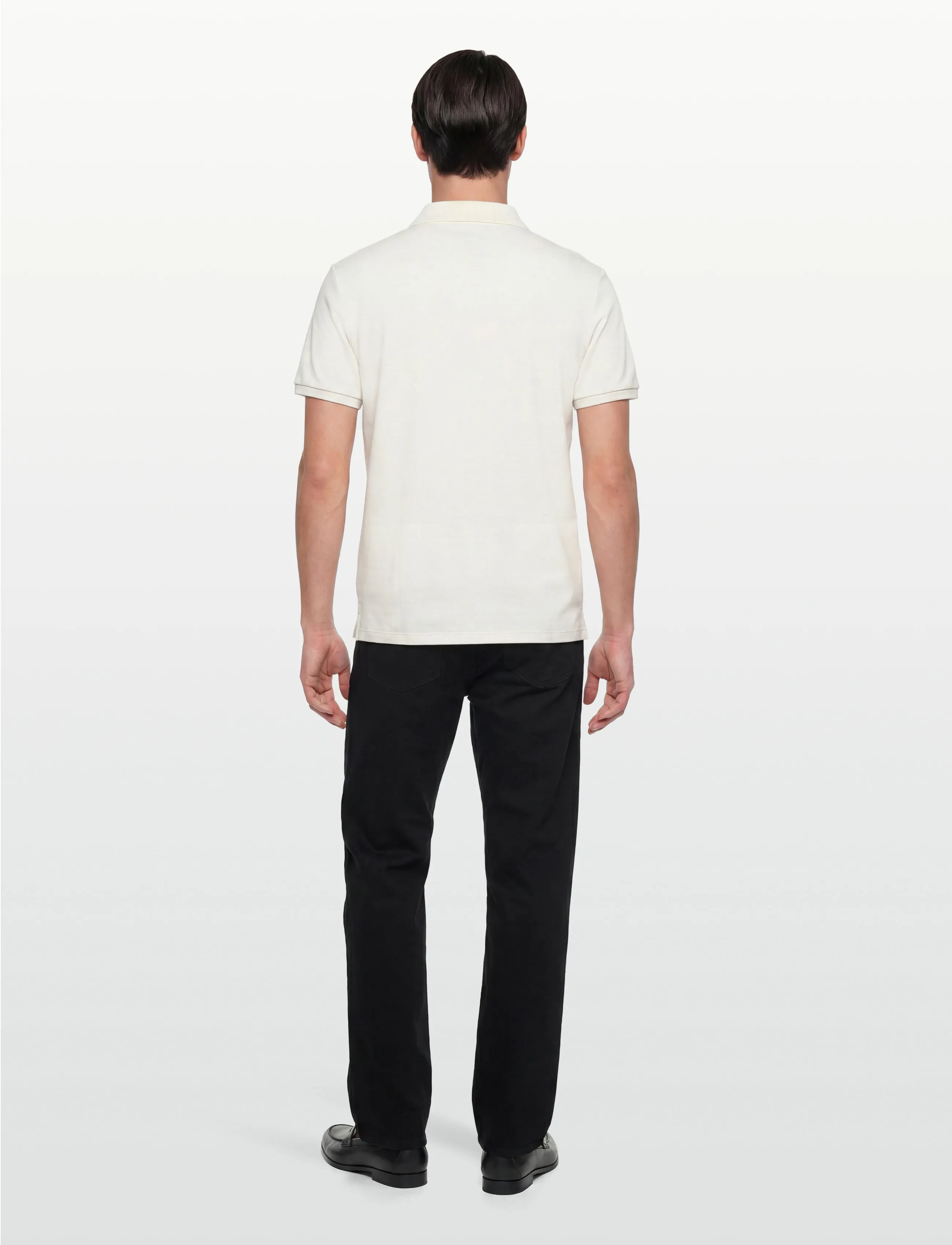 Calvin Klein - SS TONAL STRIPE POLO - kortærmede poloer - tofu - 4