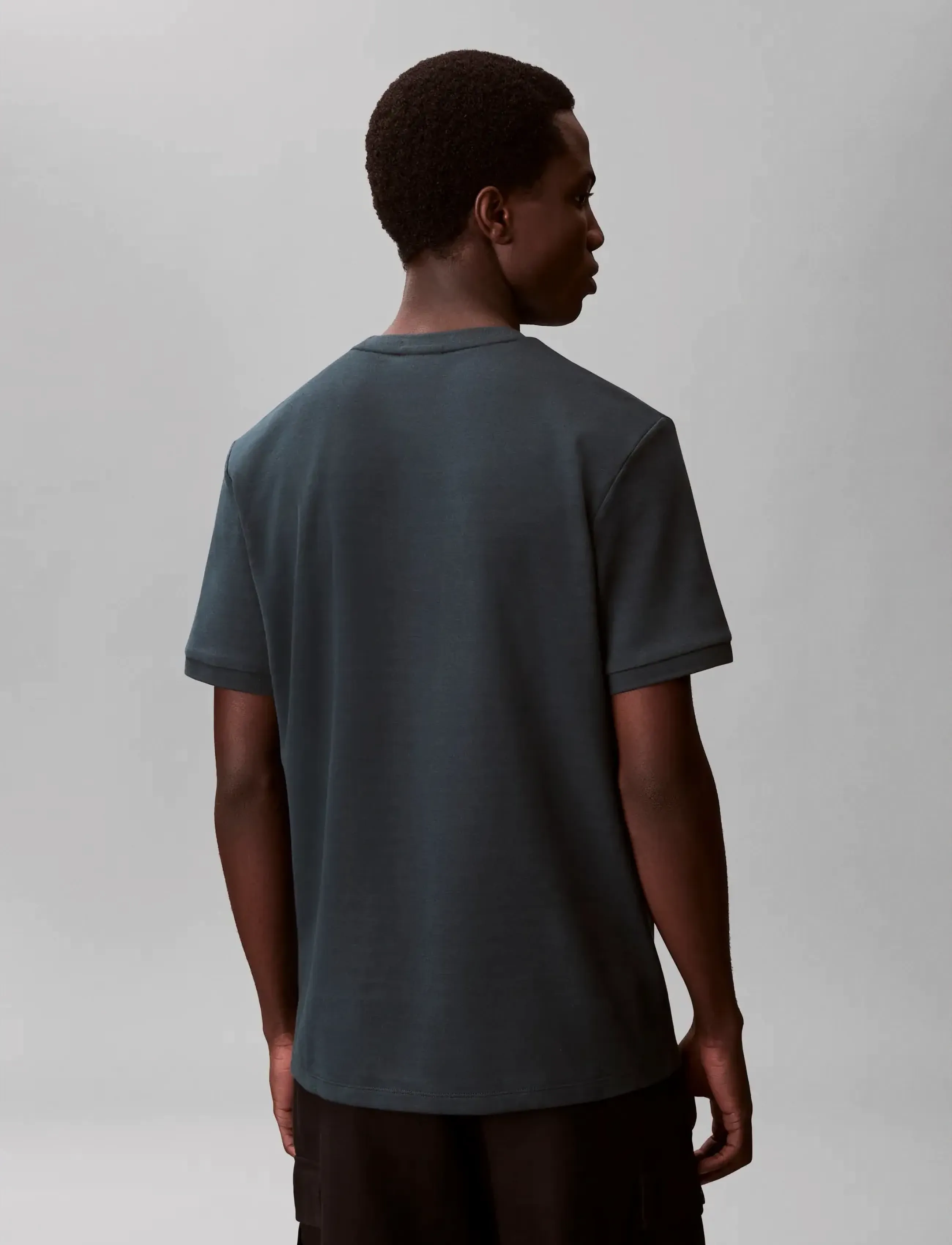 Calvin Klein - SS TONAL STRIPE CREWNK TEE - lühikeste varrukatega t-särgid - nearly navy - 2
