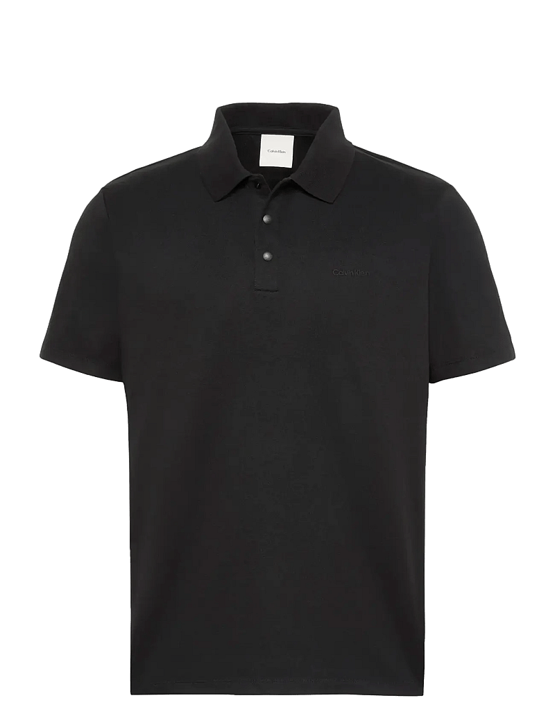 Calvin Klein - SS TECH INTERLOCK POLO - kurzärmelig - black - 1