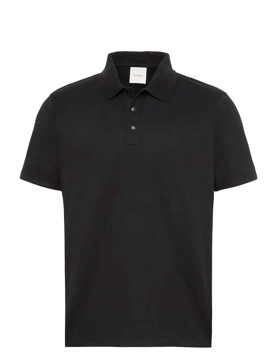 Calvin Klein - SS TECH INTERLOCK POLO - kurzärmelig - black - 1