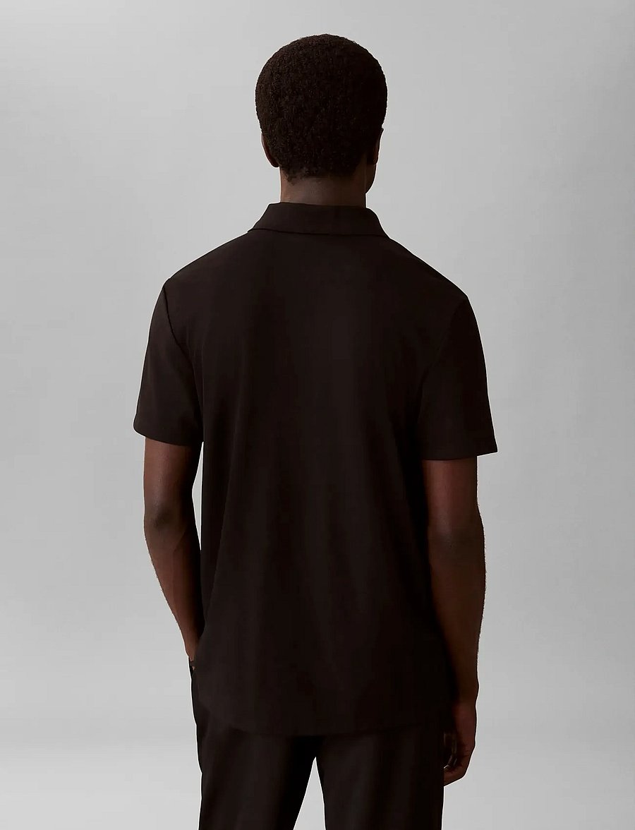 Calvin Klein - SS TECH INTERLOCK POLO - kurzärmelig - black - 2