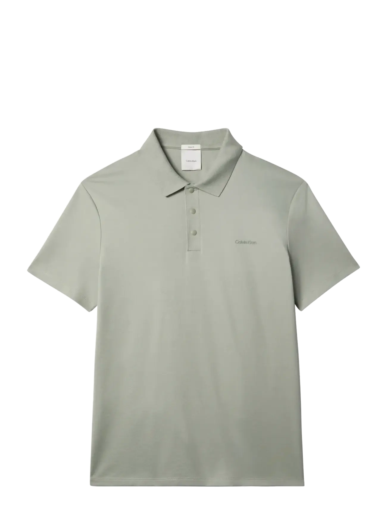 Calvin Klein SS TECH INTERLOCK POLO - Calvin Klein - SHADOW / grey