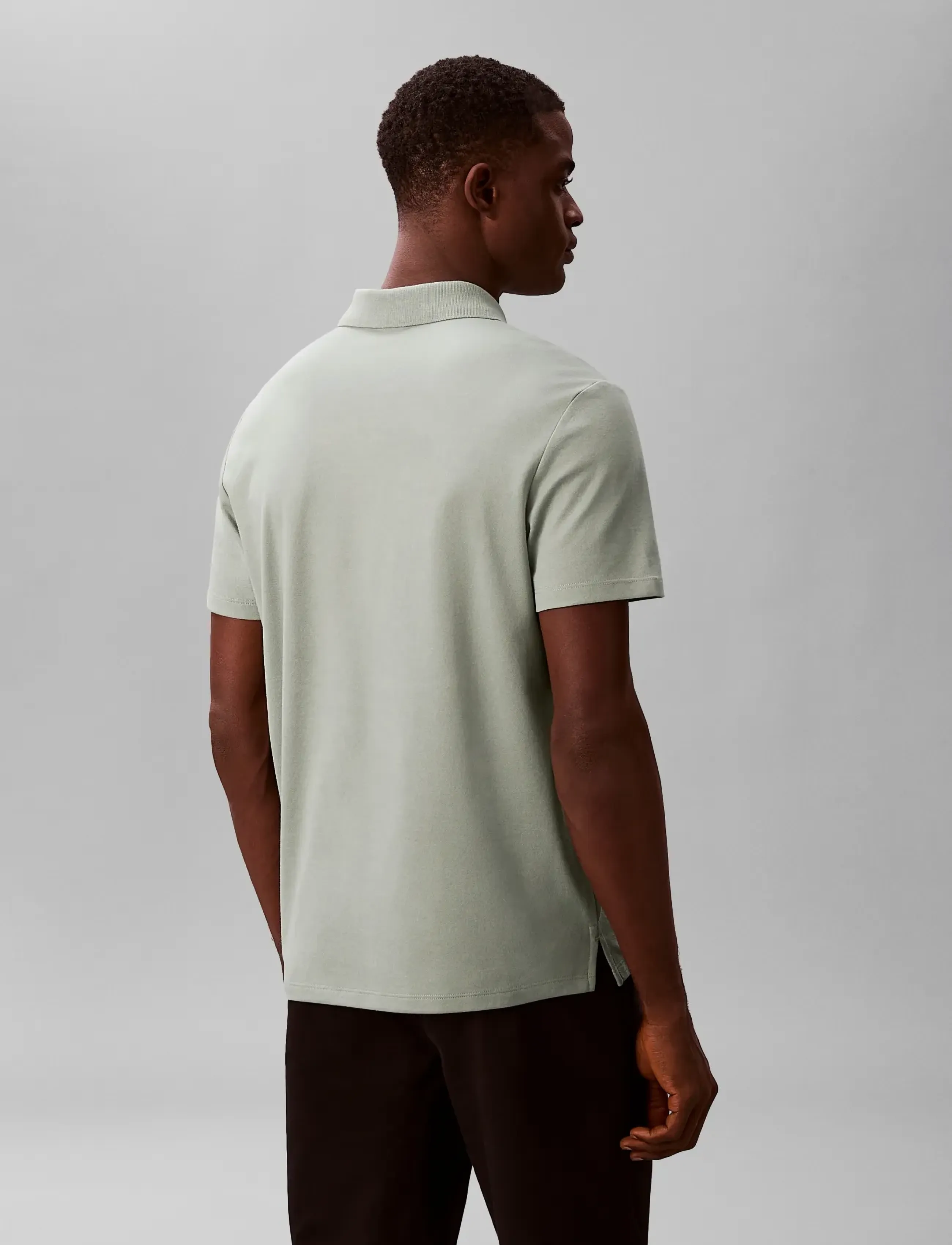 Calvin Klein Ss Tech Birdseye Interlock Polo pikéer herr – bild 2