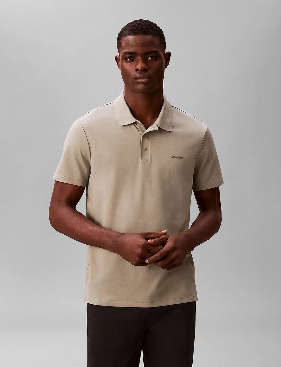 Calvin Klein - SS TECH INTERLOCK POLO - kurzärmelig - shadow - 3