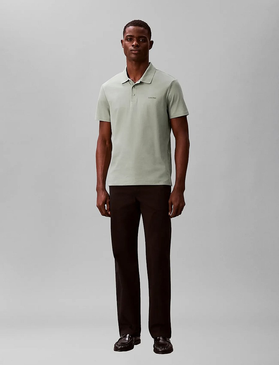 Calvin Klein - SS TECH INTERLOCK POLO - kortärmade pikéer - shadow - 3