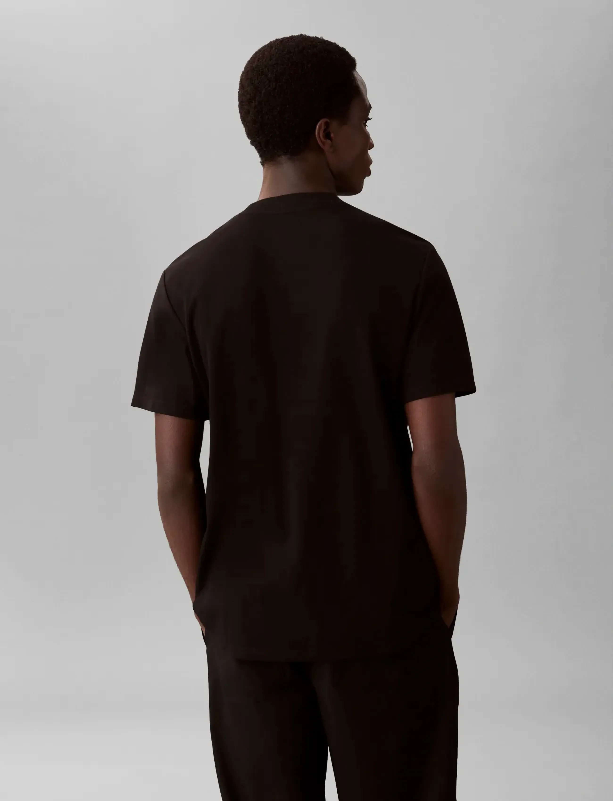 Calvin Klein - SS TECH INTERLOCK CREWNK TEE - short-sleeved t-shirts - black - 2