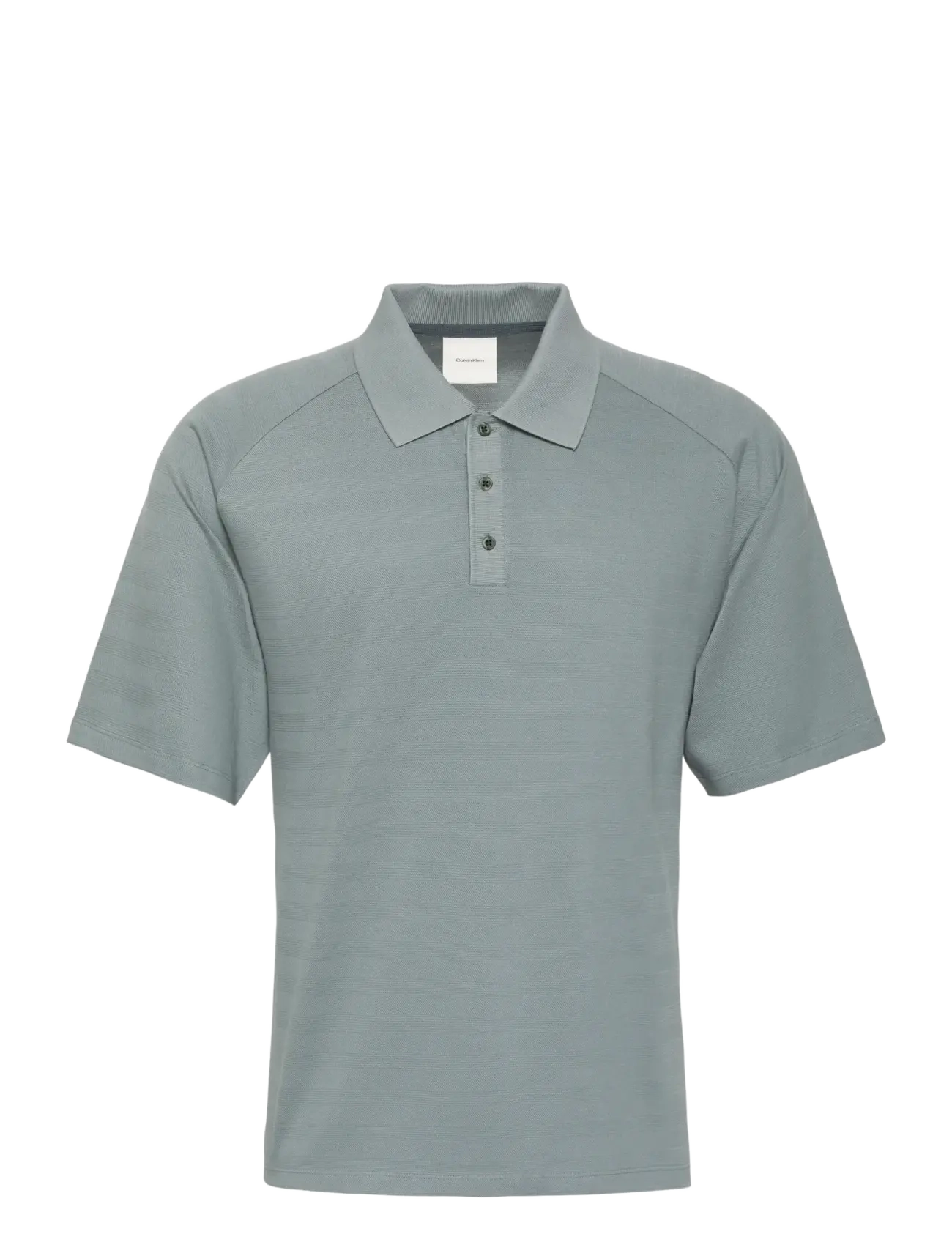 CALVIN KLEIN Ss Easy Bar Jacquard Polo Blau - XL - Herren