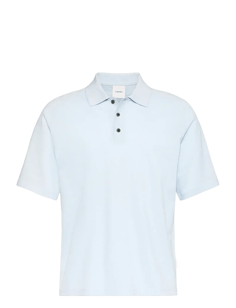Calvin Klein - SS EASY BAR JACQUARD POLO - kurzärmelig - plein air - 1