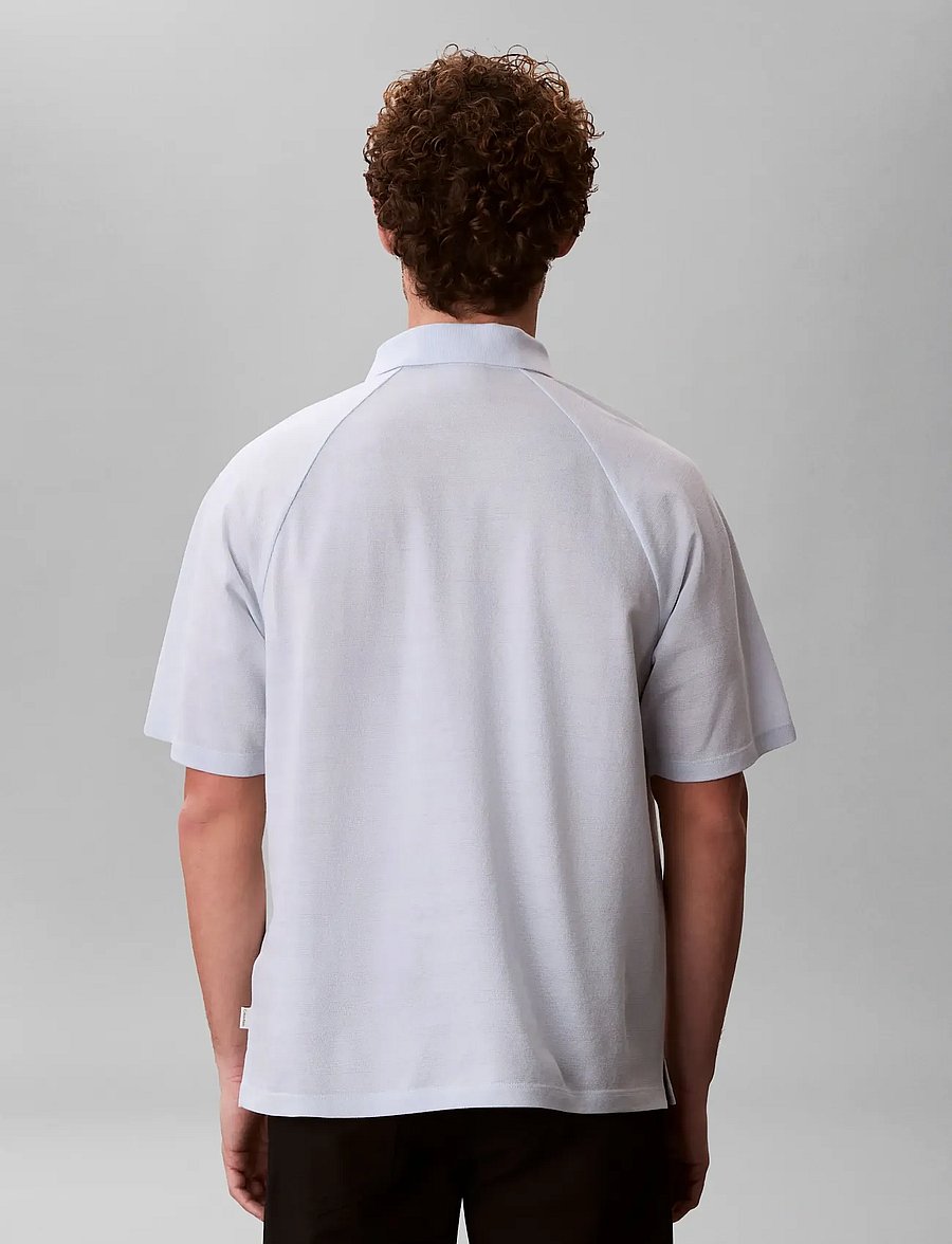 Calvin Klein - SS EASY BAR JACQUARD POLO - kurzärmelig - plein air - 2
