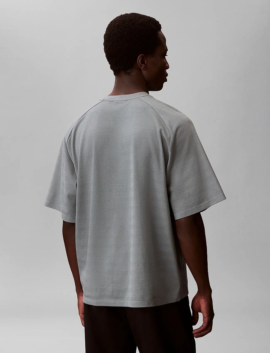 Calvin Klein - SS EASY BAR JACQUARD CREWNK TEE - lühikeste varrukatega t-särgid - frosted spruce - 2