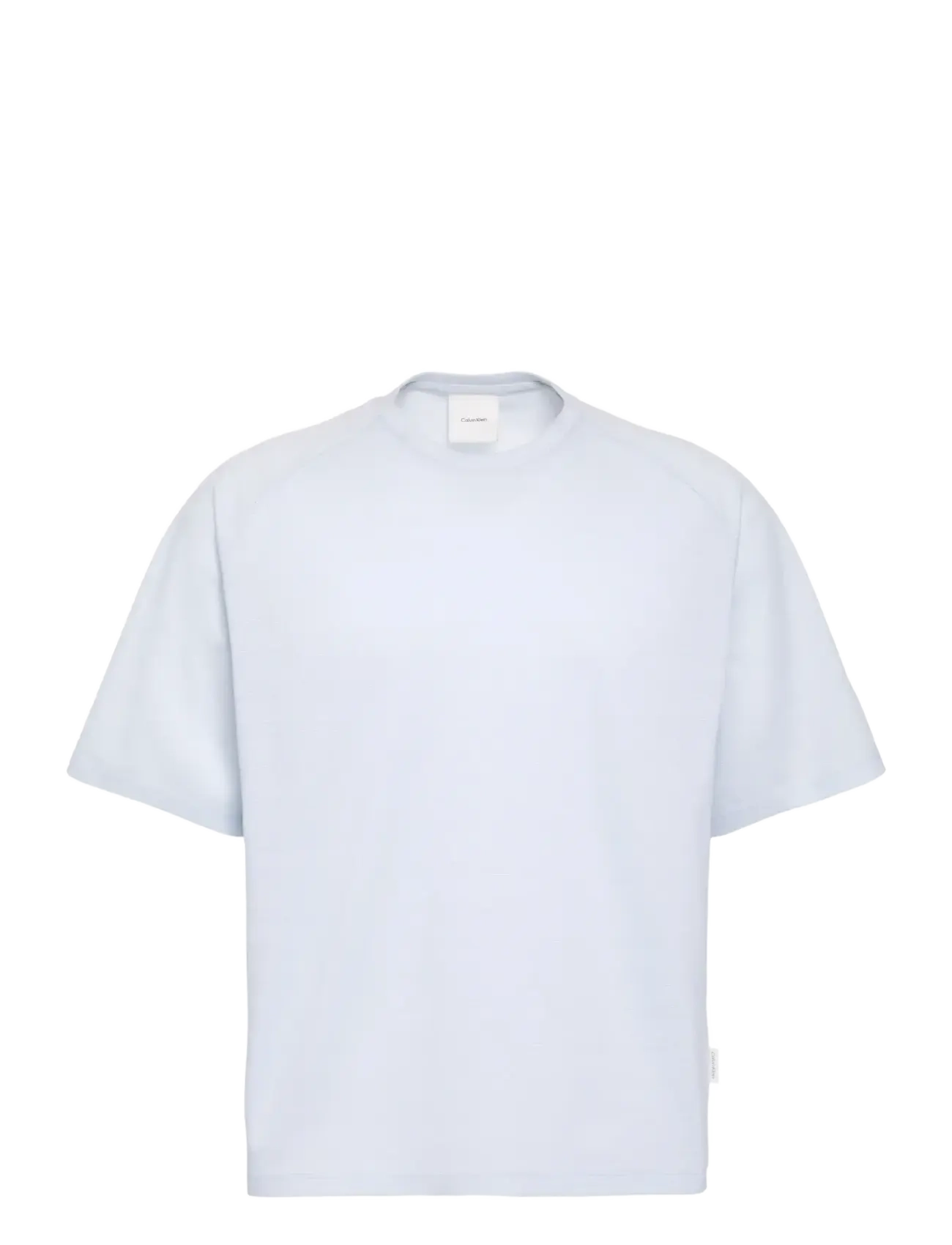 CALVIN KLEIN Ss Easy Bar Jacquard Crewnk Tee Weiß - XL - Herren
