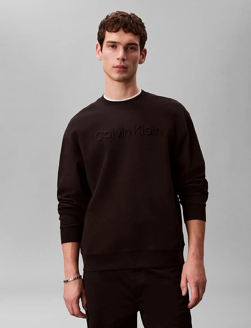 Calvin Klein - EU SPORTSWEAR GRAPHIC CREWNECK - shop efter anledning - black - 3