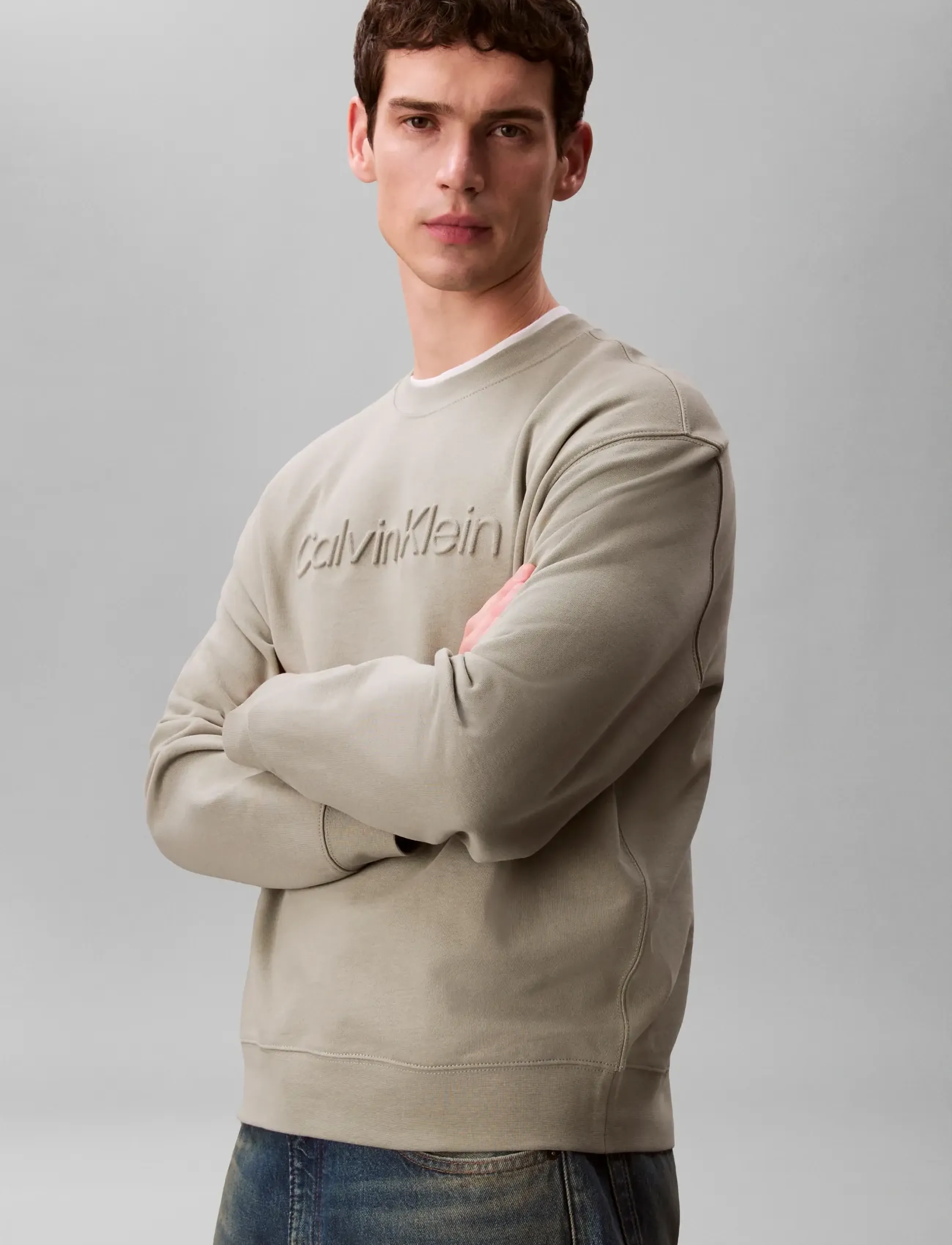 Calvin Klein - EU SPORTSWEAR GRAPHIC CREWNECK - shop efter anledning - shadow - 4