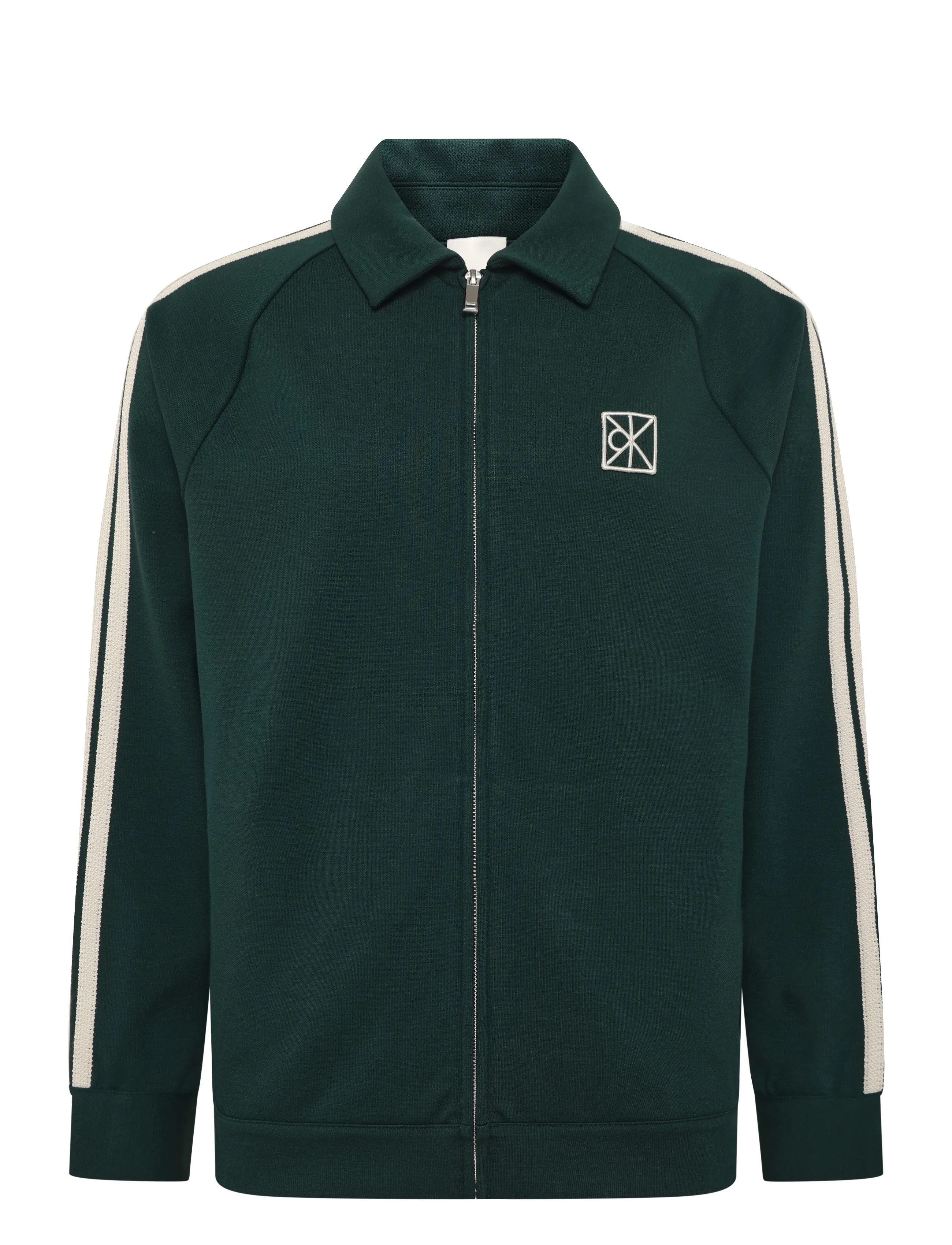 Calvin Klein - LS LUXE PONTE TRACK JACKET - dark teal - 1
