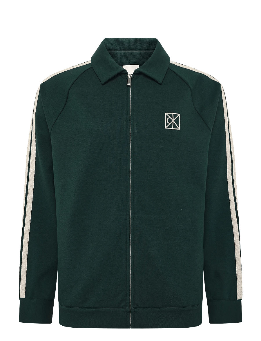 Calvin Klein - LS LUXE PONTE TRACK JACKET - dark teal - 1