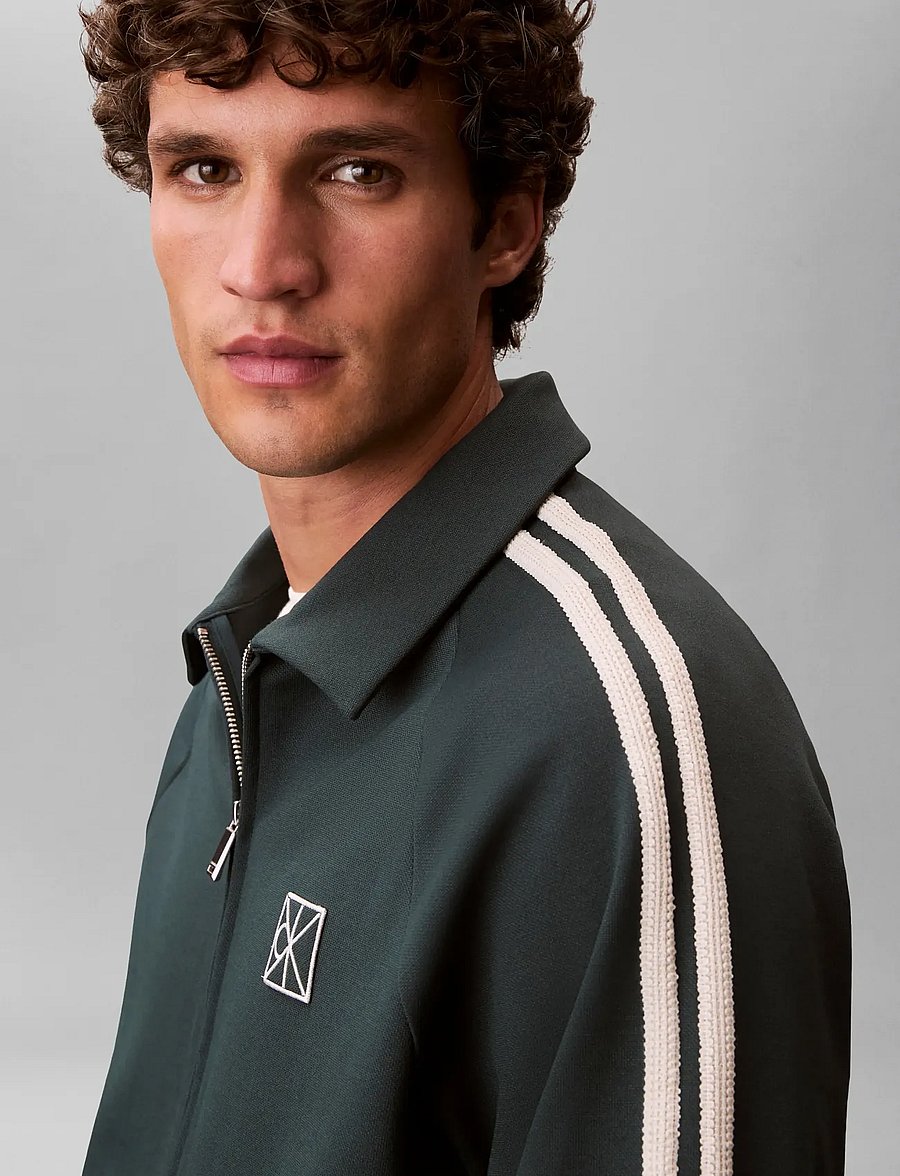 Calvin Klein - LS LUXE PONTE TRACK JACKET - dark teal - 5