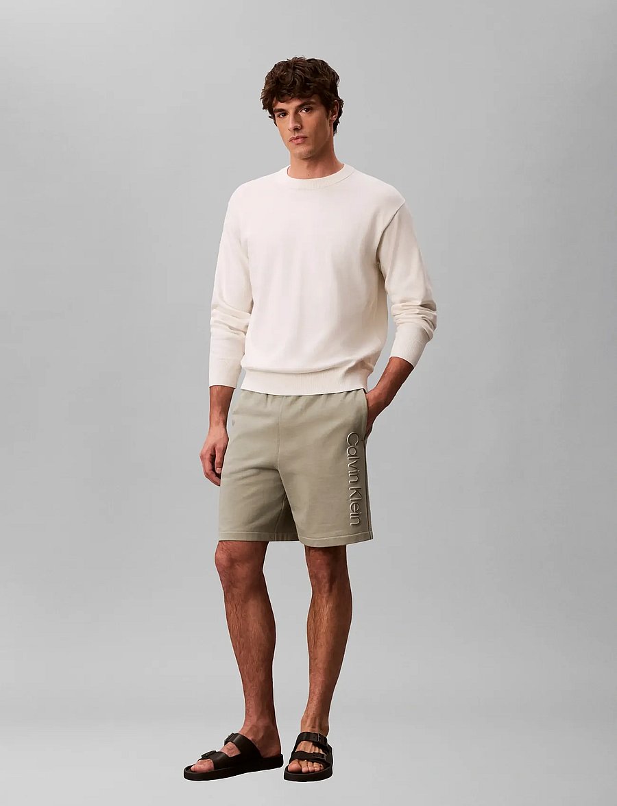 Calvin Klein - EU 350TERRY GRAPHIC SHORT - sweatshorts - shadow - 0