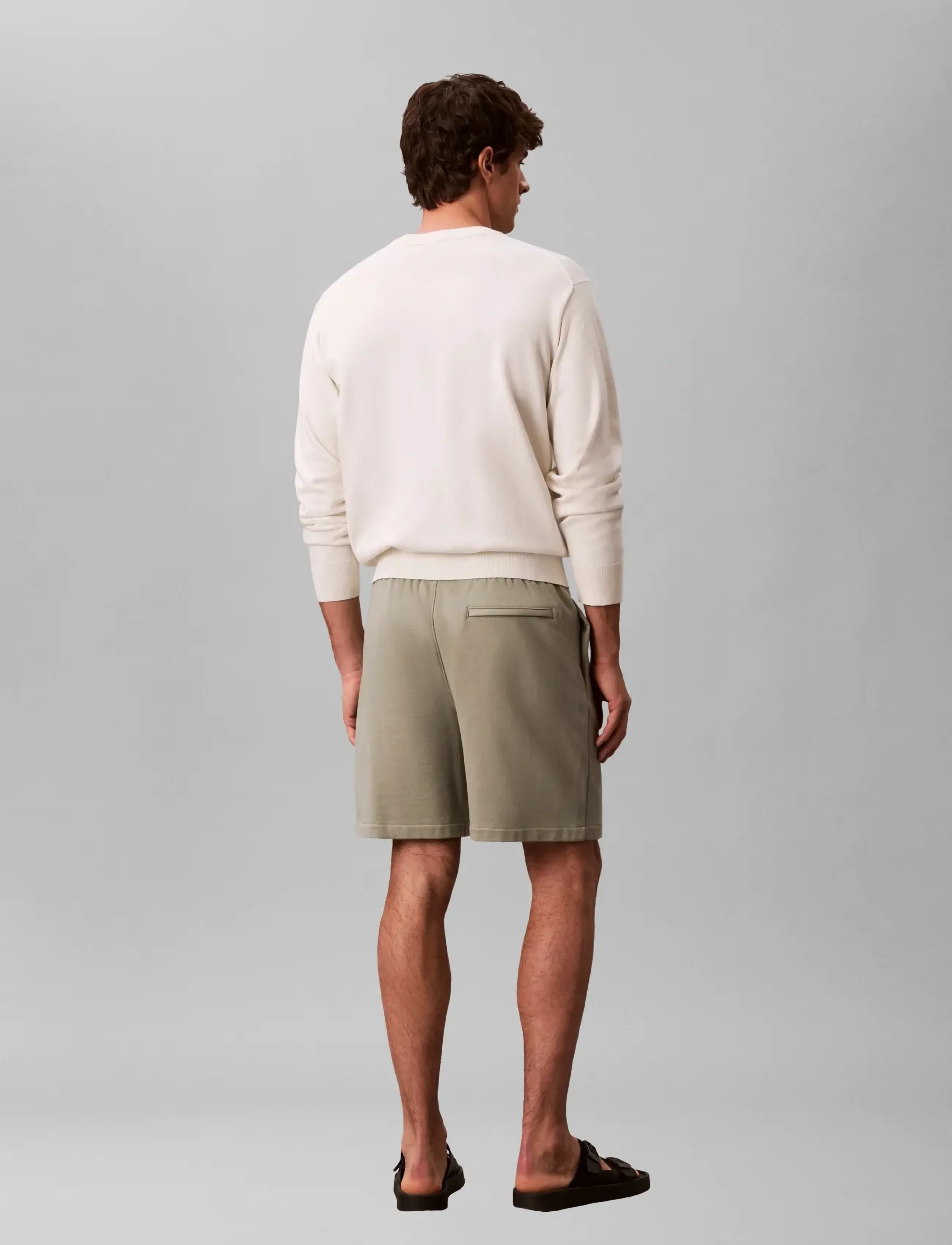 Calvin Klein - EU 350TERRY GRAPHIC SHORT - shadow - 2