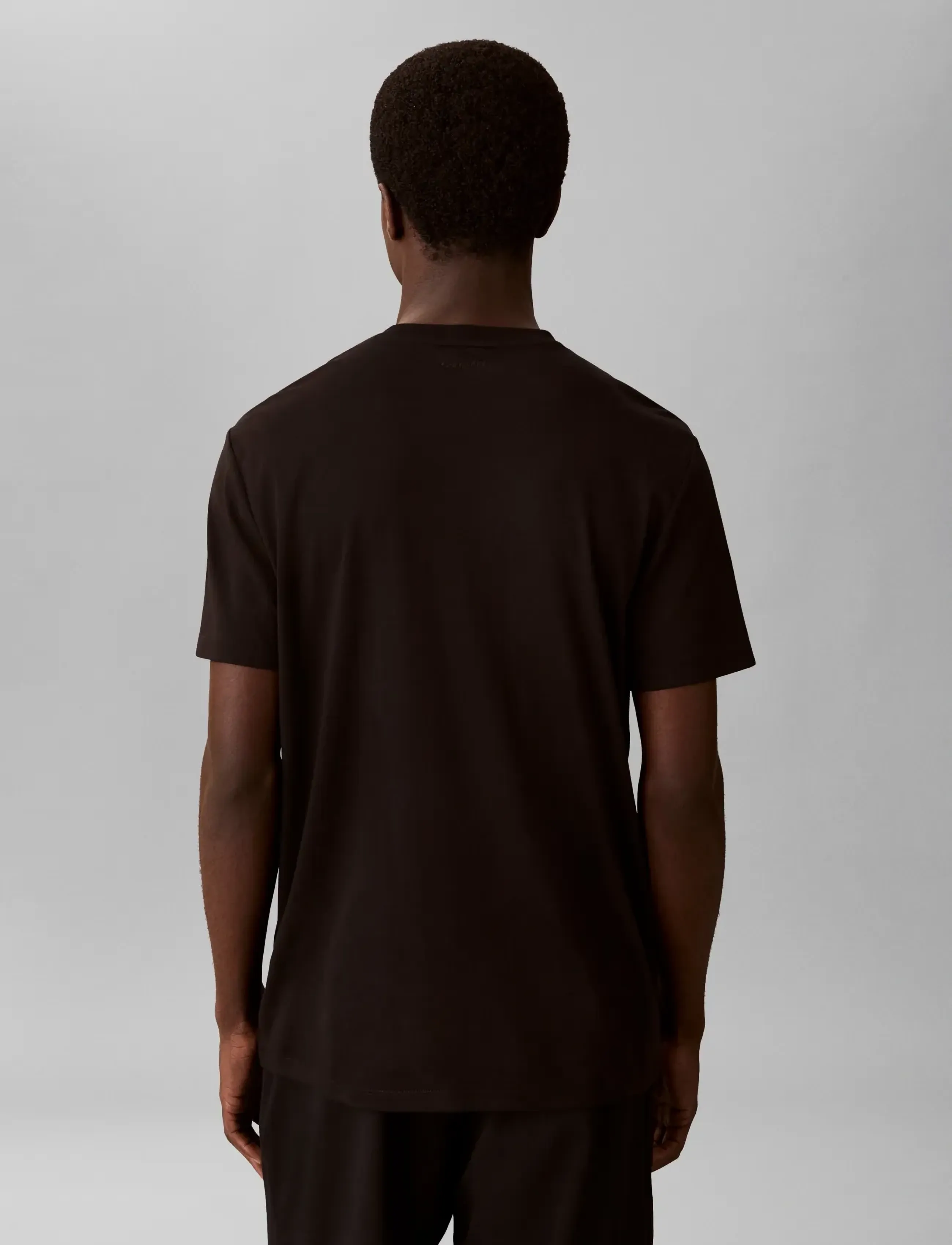 Calvin Klein - SS SUPIMA EMBLEM LOGO TEE - kortärmade t-shirts - black - 2