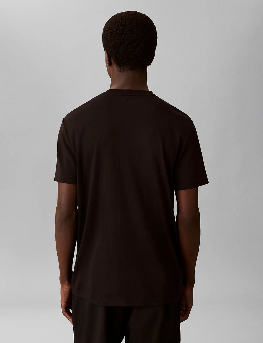 Calvin Klein - SS SUPIMA EMBLEM LOGO TEE - lühikeste varrukatega t-särgid - black - 2