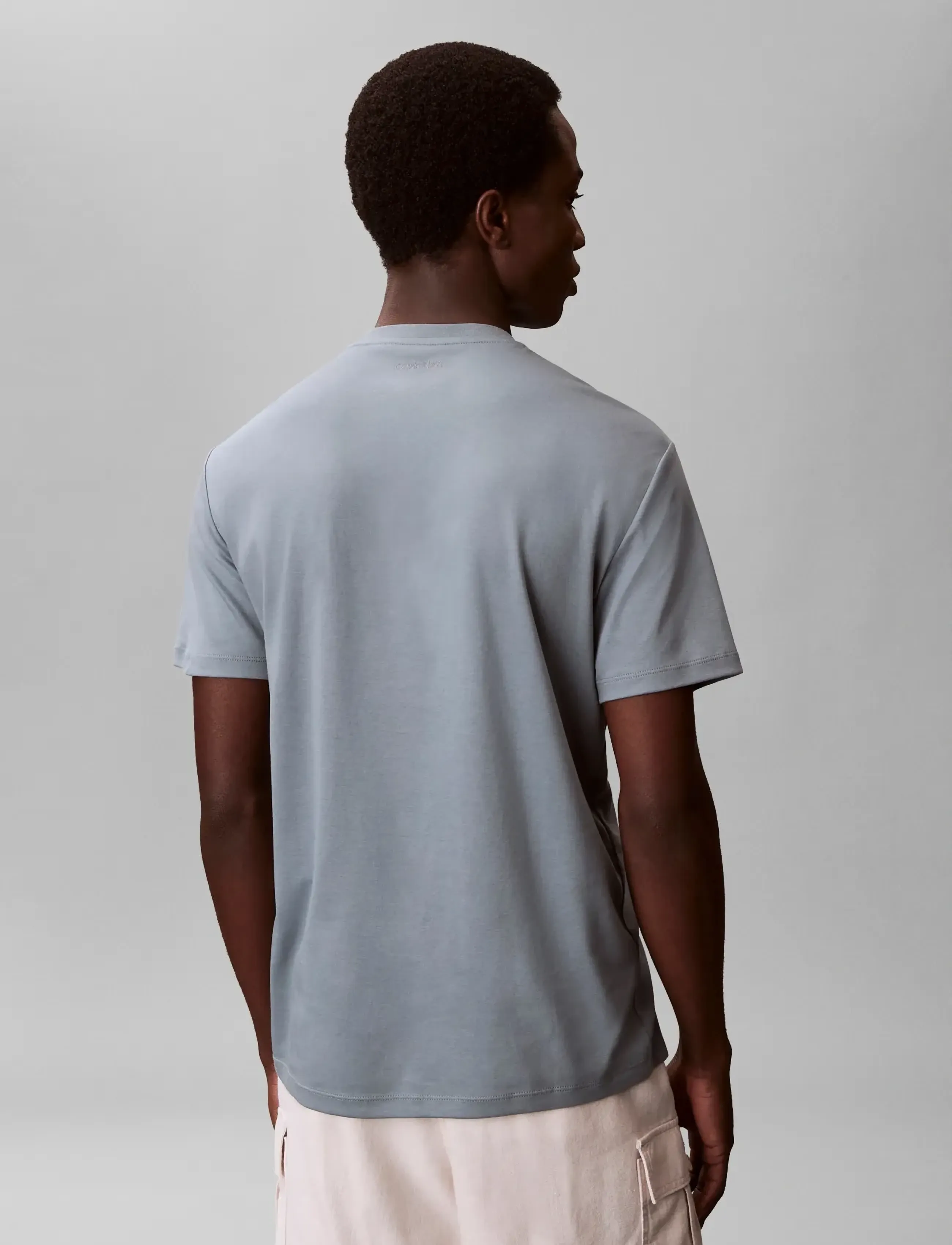 Calvin Klein - SS SUPIMA EMBLEM LOGO TEE - kurzärmelig - frosted spruce - 2