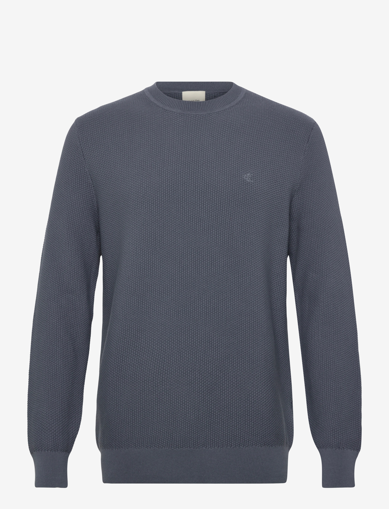 Calvin Klein - LS TEXTURED COTTON CREWNK SWEATE - rundhals - anchor navy - 0