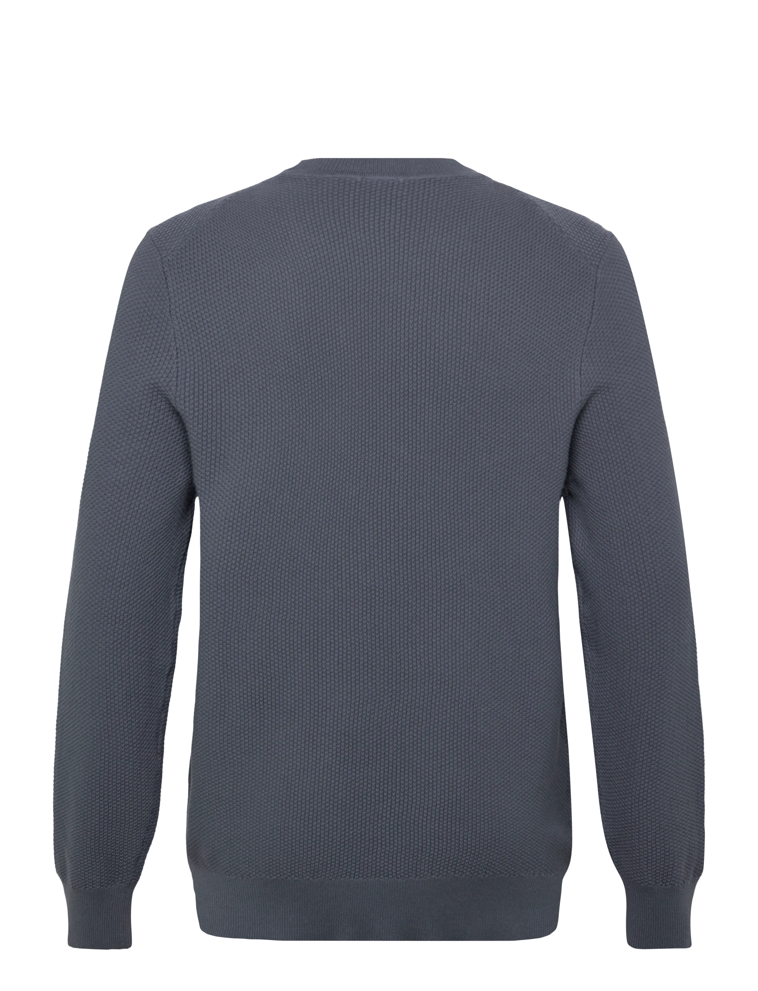Calvin Klein - LS TEXTURED COTTON CREWNK SWEATE - Ümmarguse kaelusega kudumid - anchor navy - 1