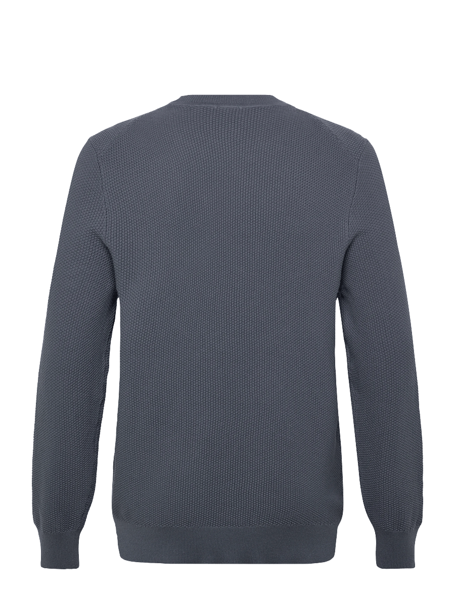 Calvin Klein - LS TEXTURED COTTON CREWNK SWEATE - rundhals - anchor navy - 2