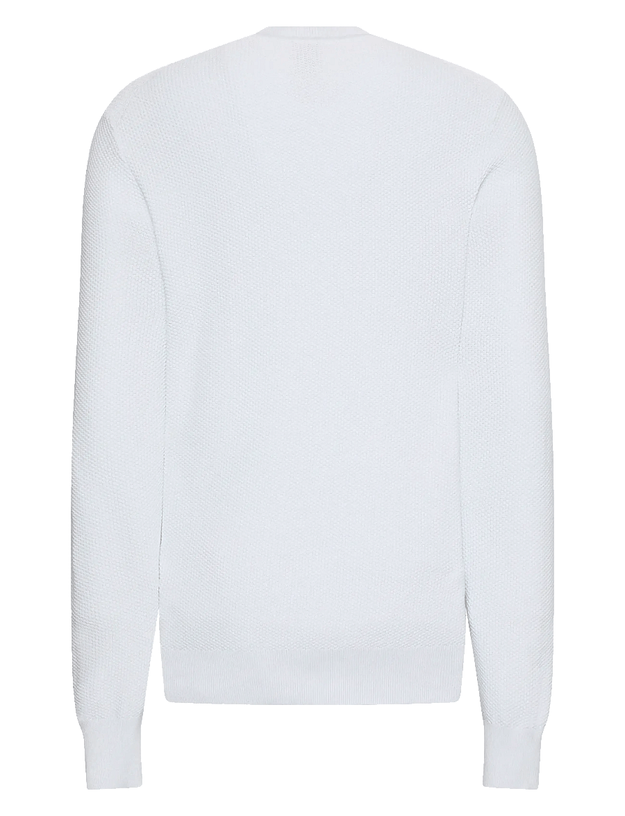 Calvin Klein - LS TEXTURED COTTON CREWNK SWEATE - round necks - plein air - 1