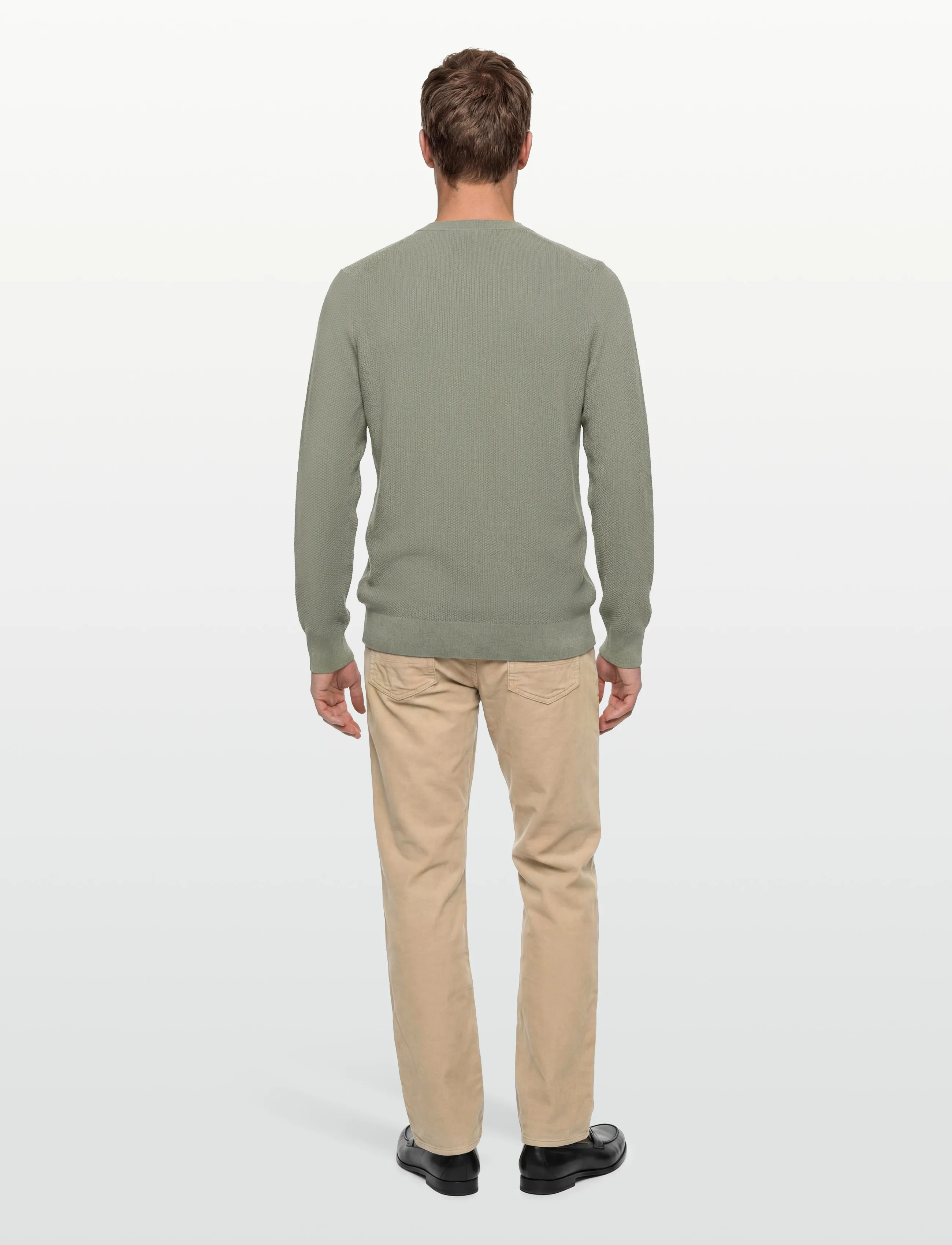 Calvin Klein - LS TEXTURED COTTON CREWNK SWEATE - rundhals - shadow - 4