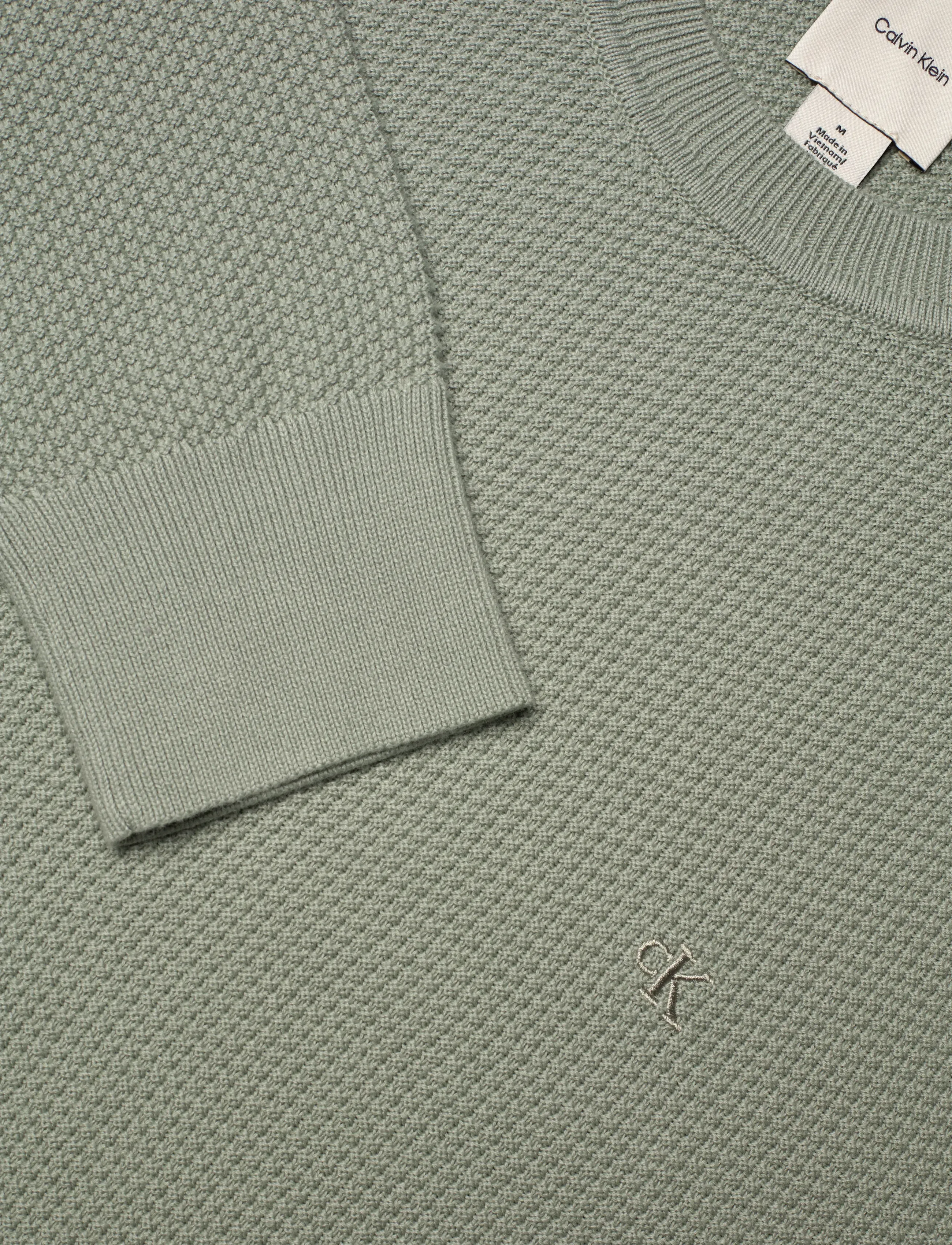 Calvin Klein - LS TEXTURED COTTON CREWNK SWEATE - rundhals - shadow - 2