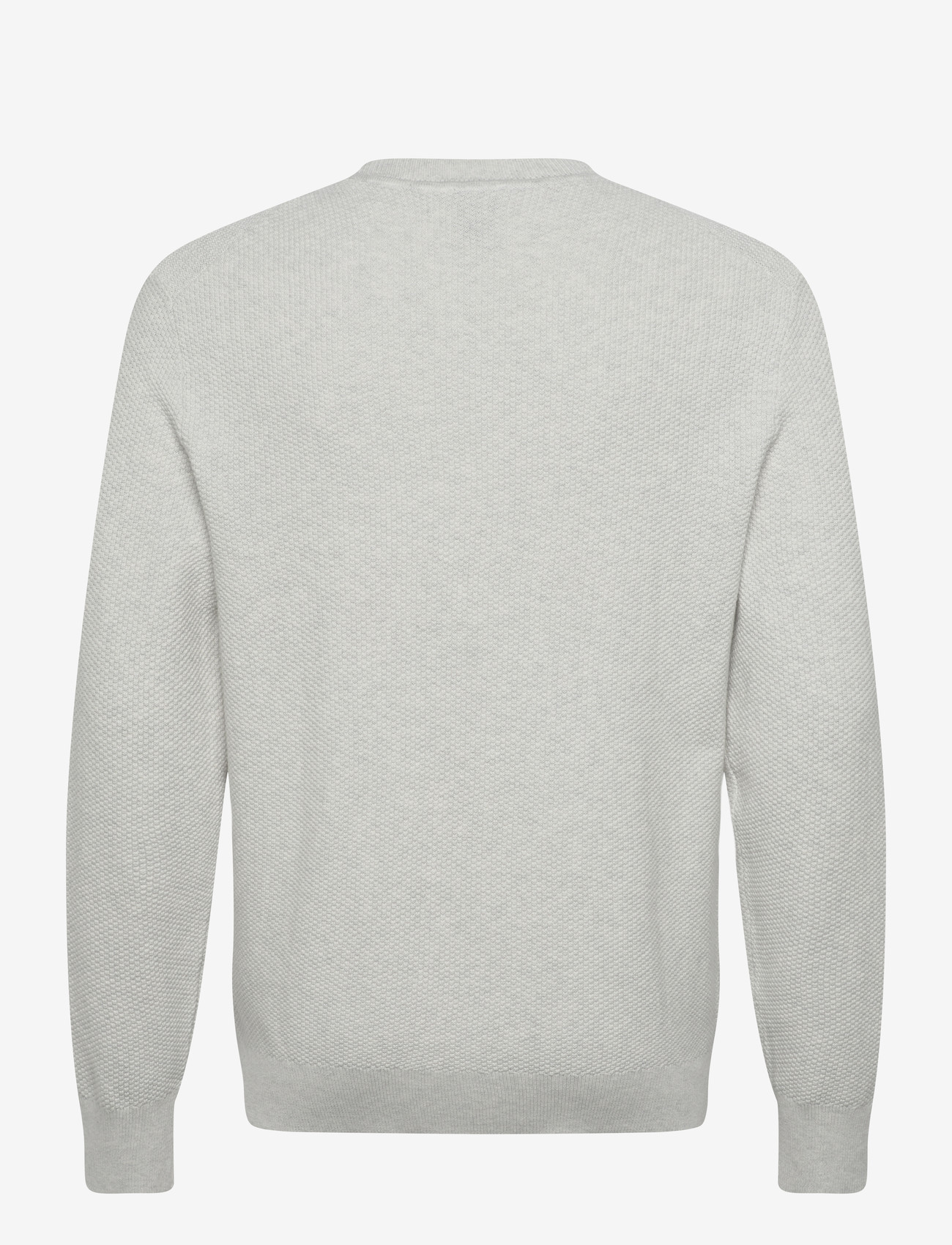 Calvin Klein - LS TEXTURED COTTON CREWNK SWEATE - rund hals - snow heather - 1