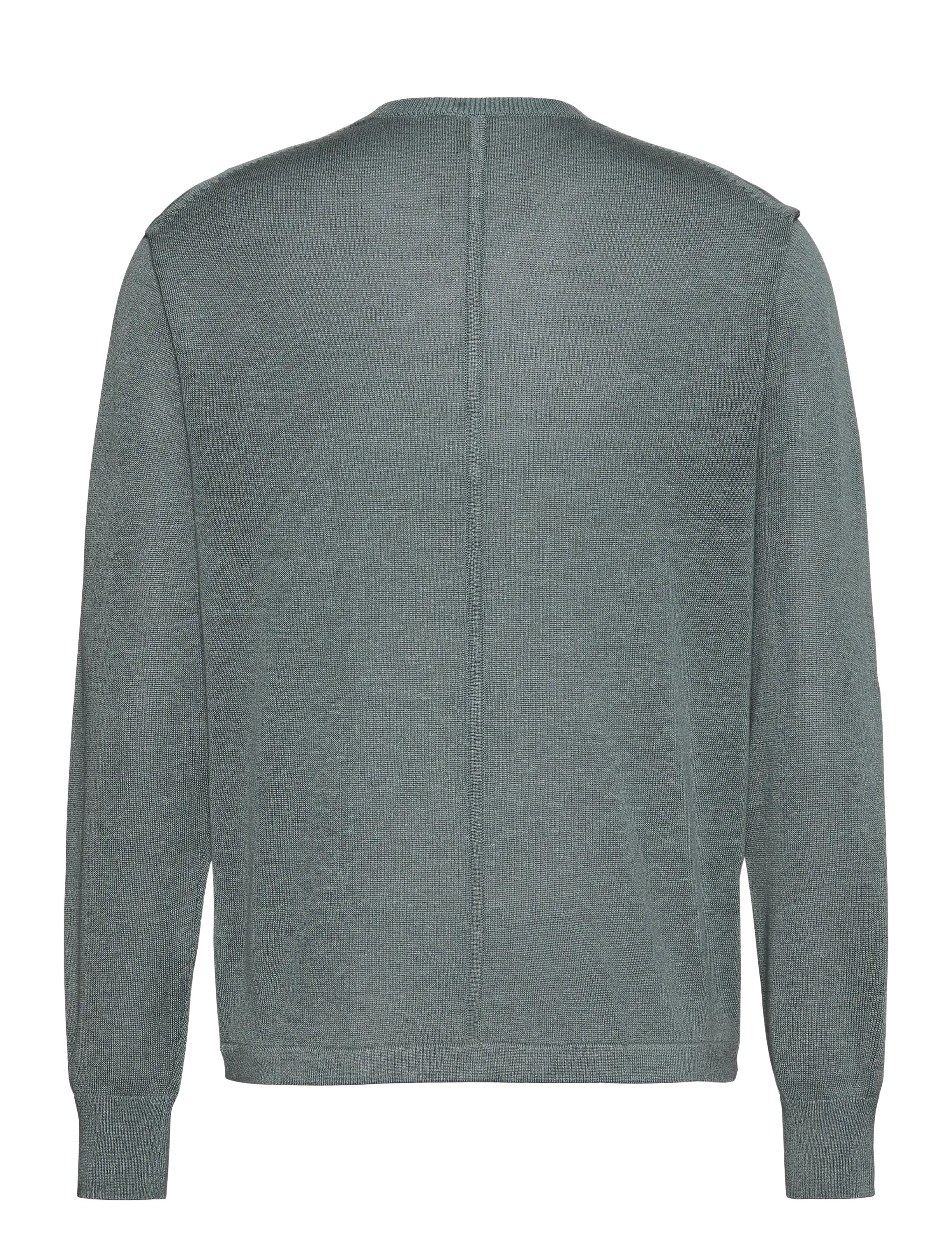 Calvin Klein - LS LINEN BLEND CREW SWTR 12GG - rund hals - frosted spruce - 2