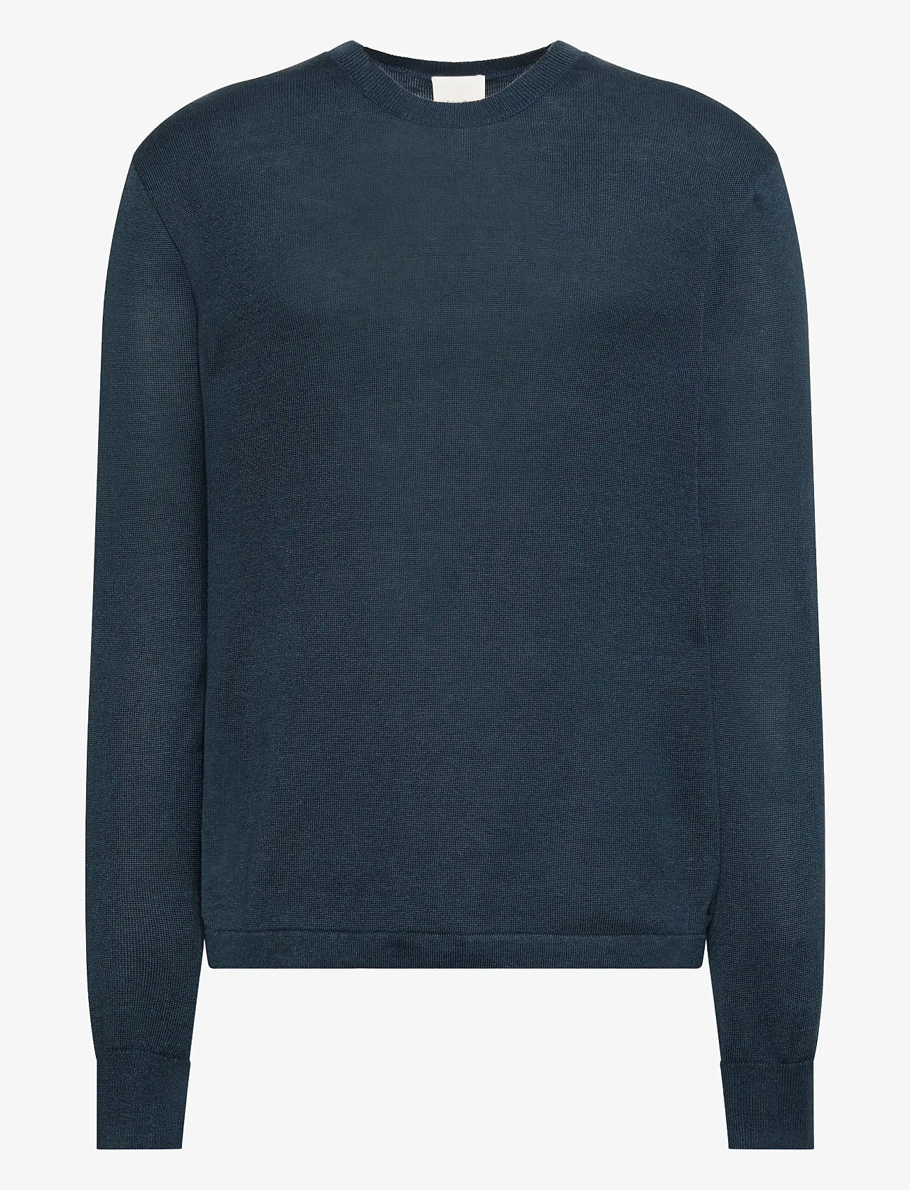 Calvin Klein - LS LINEN BLEND CREW SWTR 12GG - rund hals - navy stone - 1
